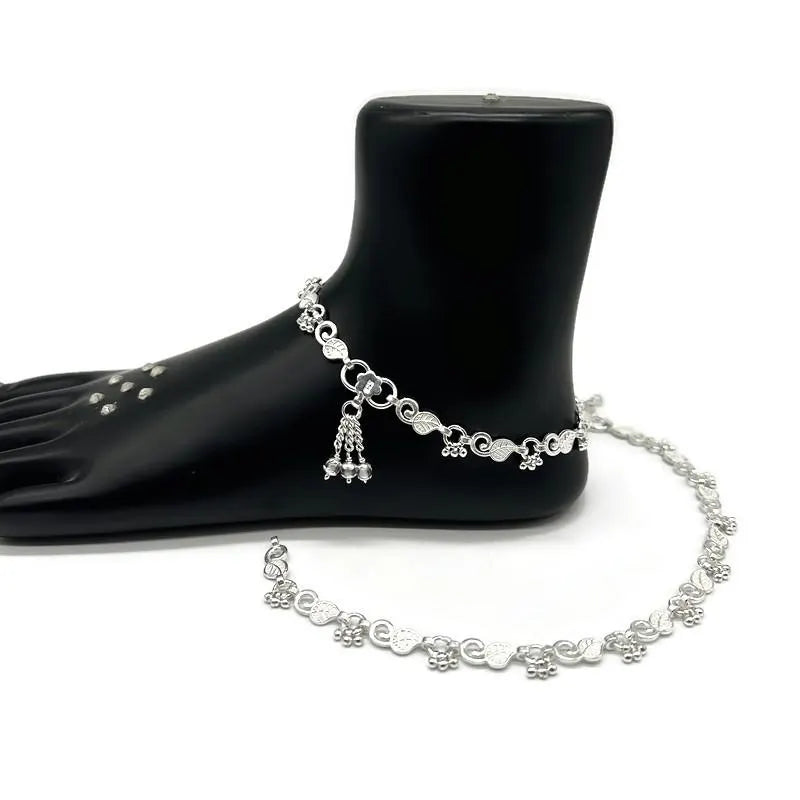 925 Sterling Silver Anklet / Silver Payal / Silver Anklet / Silver Bride Anklet / Silver Payal / Silver Designer Payal
