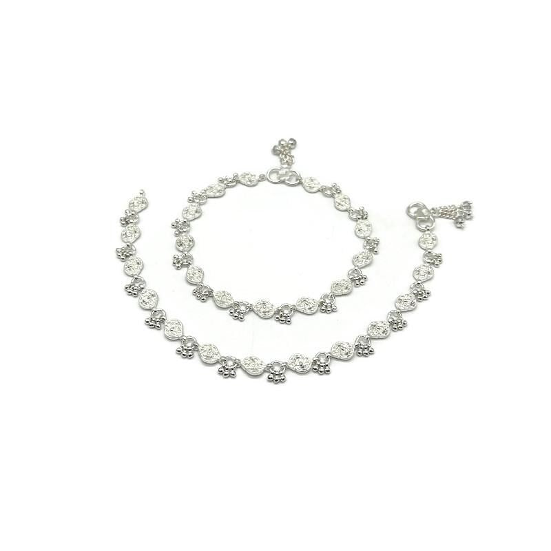 925 Sterling Silver Anklet / Silver Payal / Silver Anklet / Silver Bride Anklet / Silver Payal / Silver Designer Payal