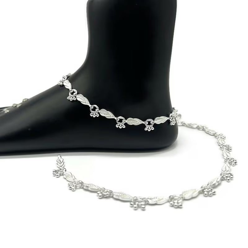 925 Sterling Silver Anklet / Silver Payal / Silver Anklet / Silver Bride Anklet / Silver Payal / Silver Designer Payal
