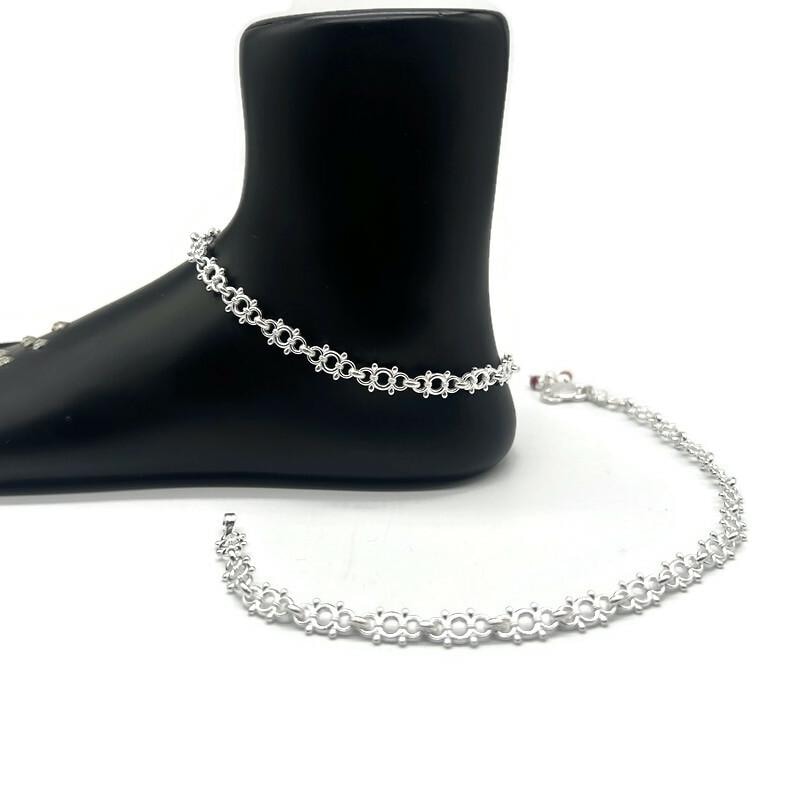 925 Sterling Silver Anklet / Silver Payal / Anklet33