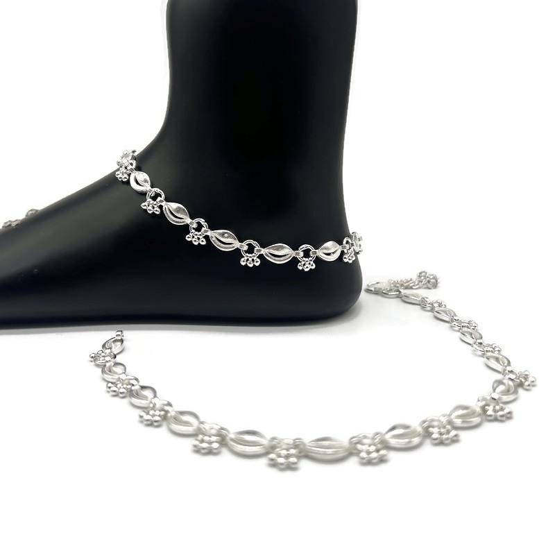 925 Sterling Silver Anklet / Silver Payal / Anklet36