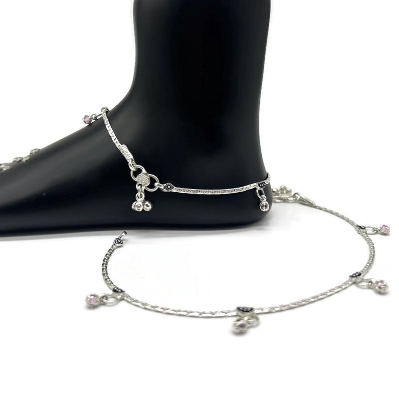 925 Sterling Silver Anklet / Silver Payal For Women / Anklet 38