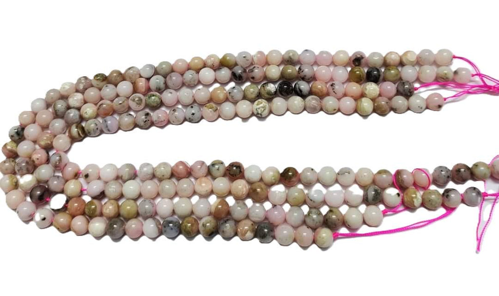 Pink Opal Beads ,8mm