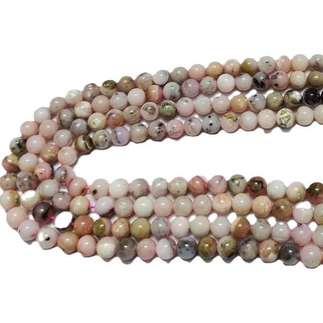 Pink Opal Beads ,8mm
