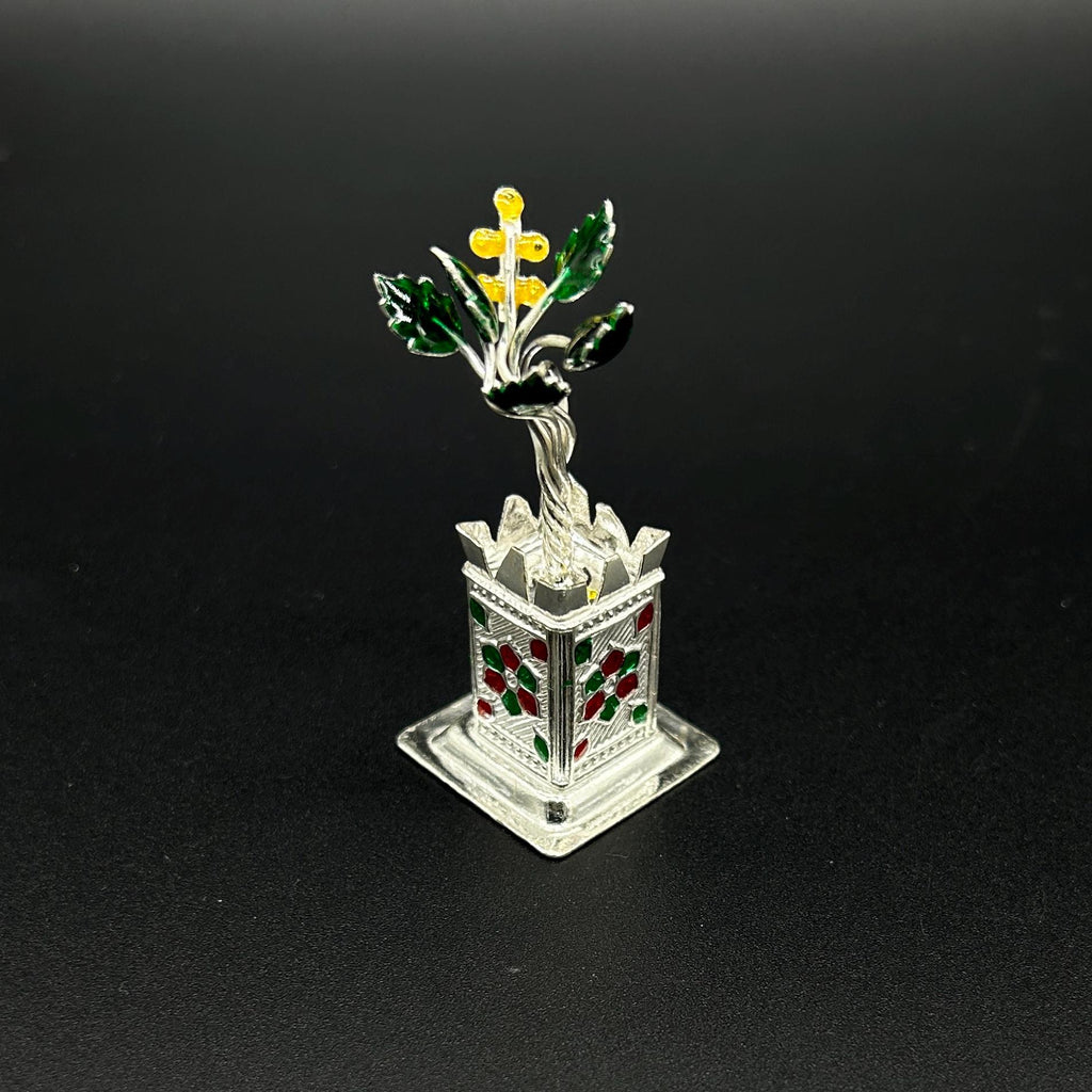 925 Sterling Silver Tulsi Plant For Home / Office.
