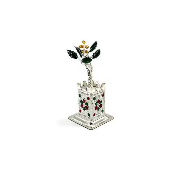 925 Sterling Silver Tulsi Plant For Home / Office.