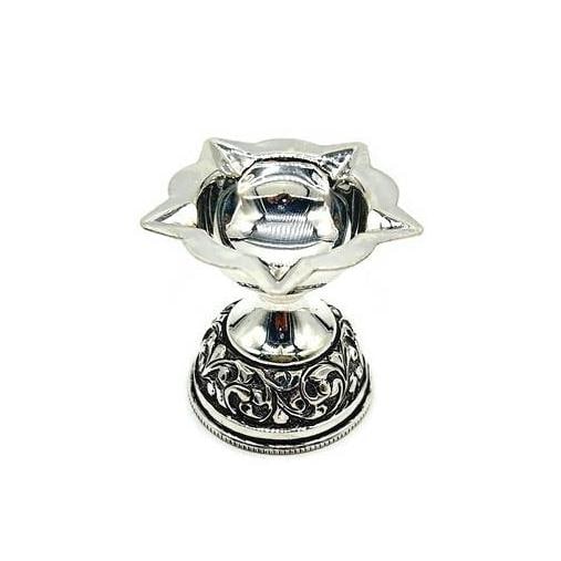 925 Solid Silver Diya / Silver Puja Diya