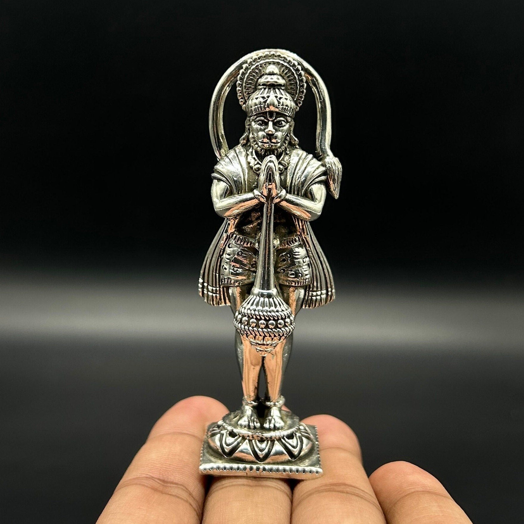 925 Sterling Silver Hanumana Ji idol