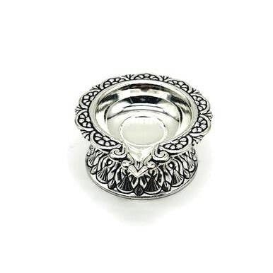 925 Sterling Silver Diya / Silver Antique Diya / Silver Deepam