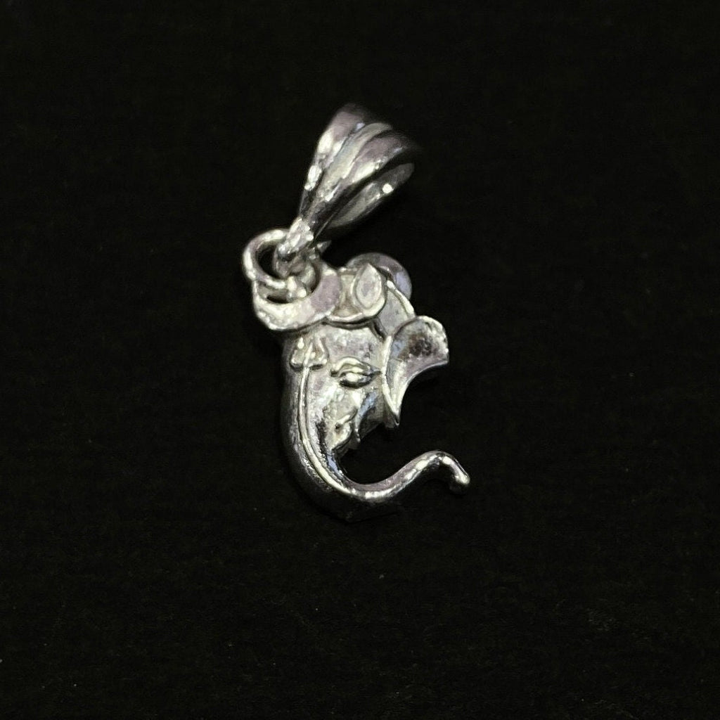 925 Sterling Silver Ganesh Pendant / Elephant Pendant