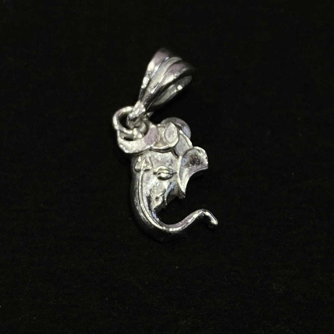 925 Sterling Silver Ganesh Pendant / Elephant Pendant