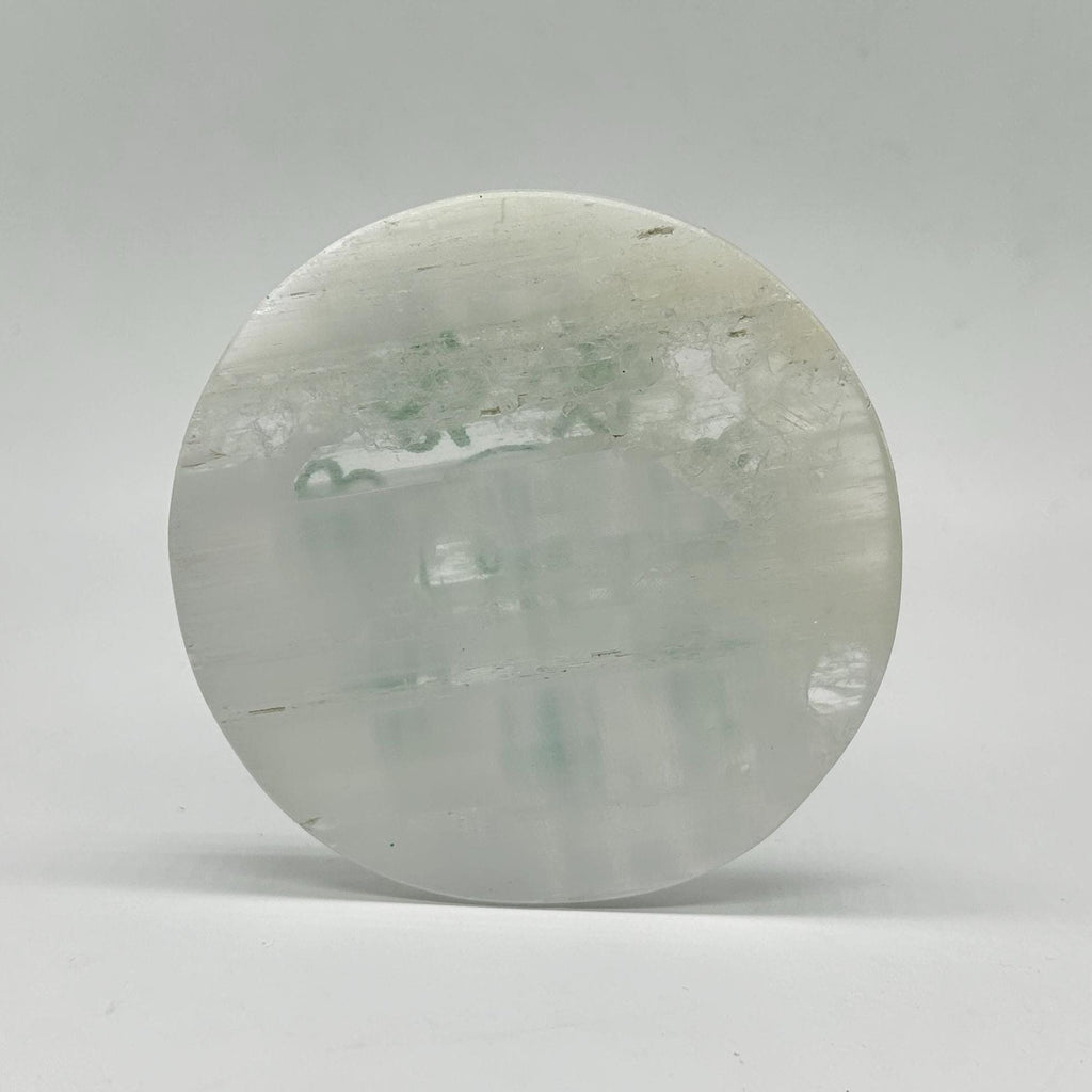 Selenite Charging Plate With Zibu Symbols  For Home & Office.