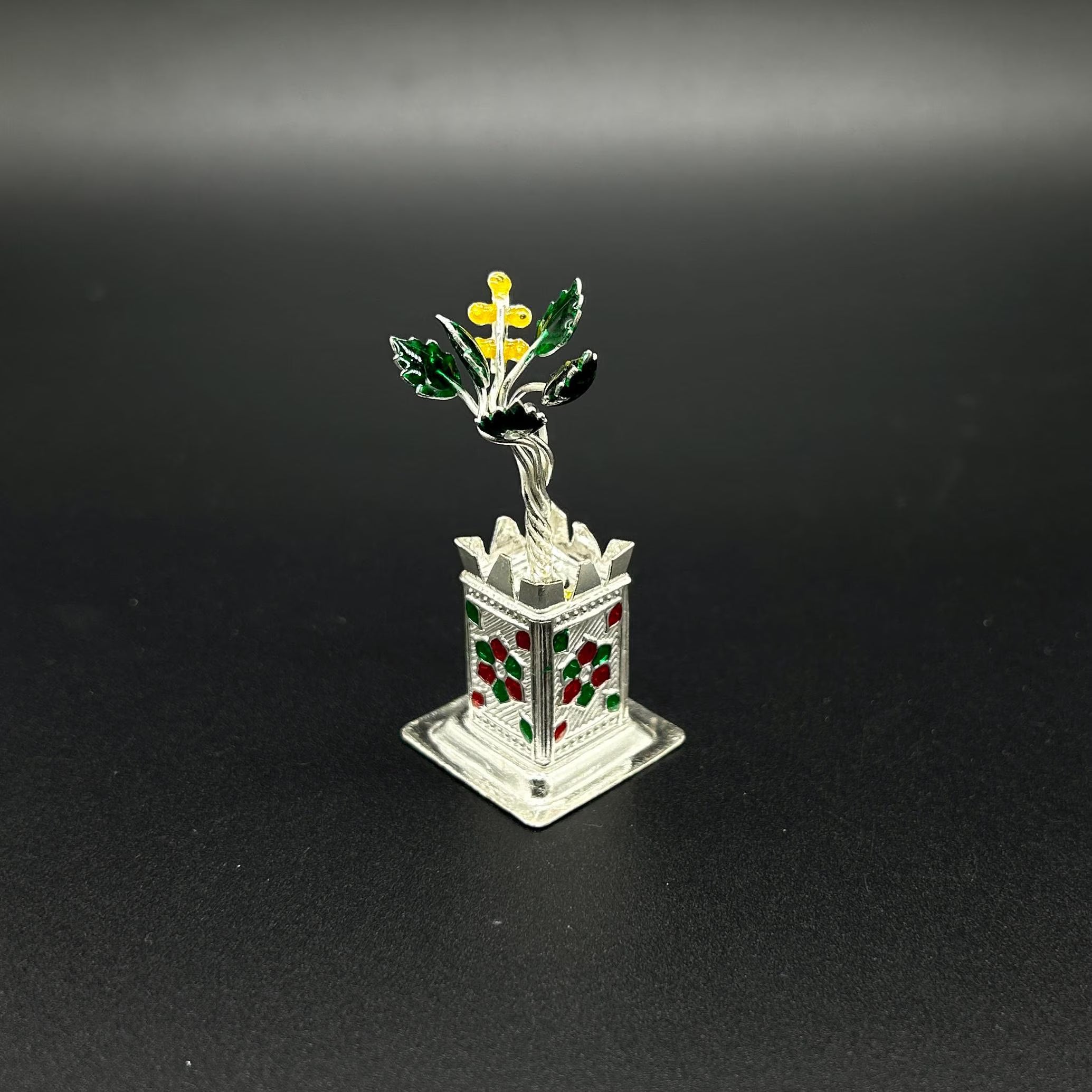 925 Sterling Silver Tulsi Plant For Home / Office.