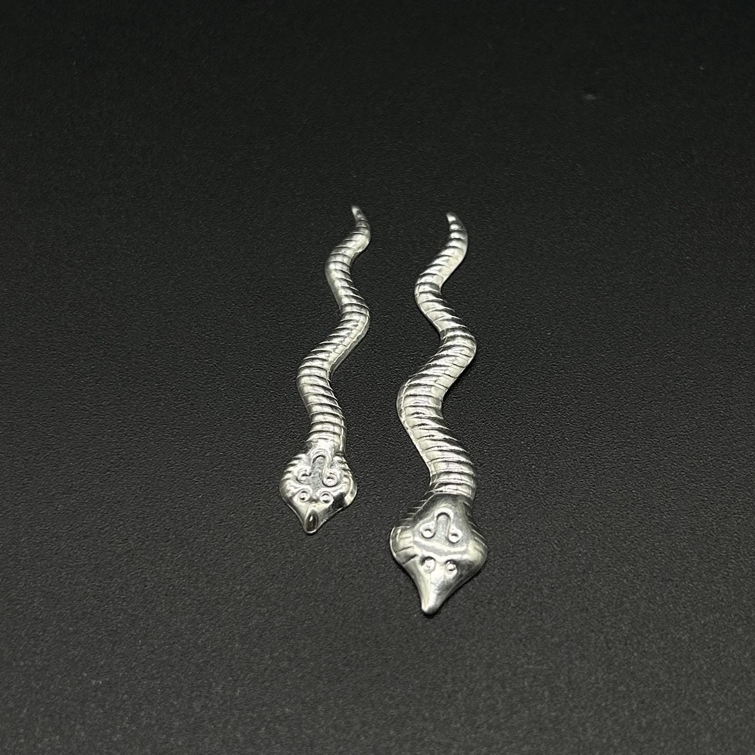 925 Sterling silver handmade Nag Nagin snake joda pair for puja