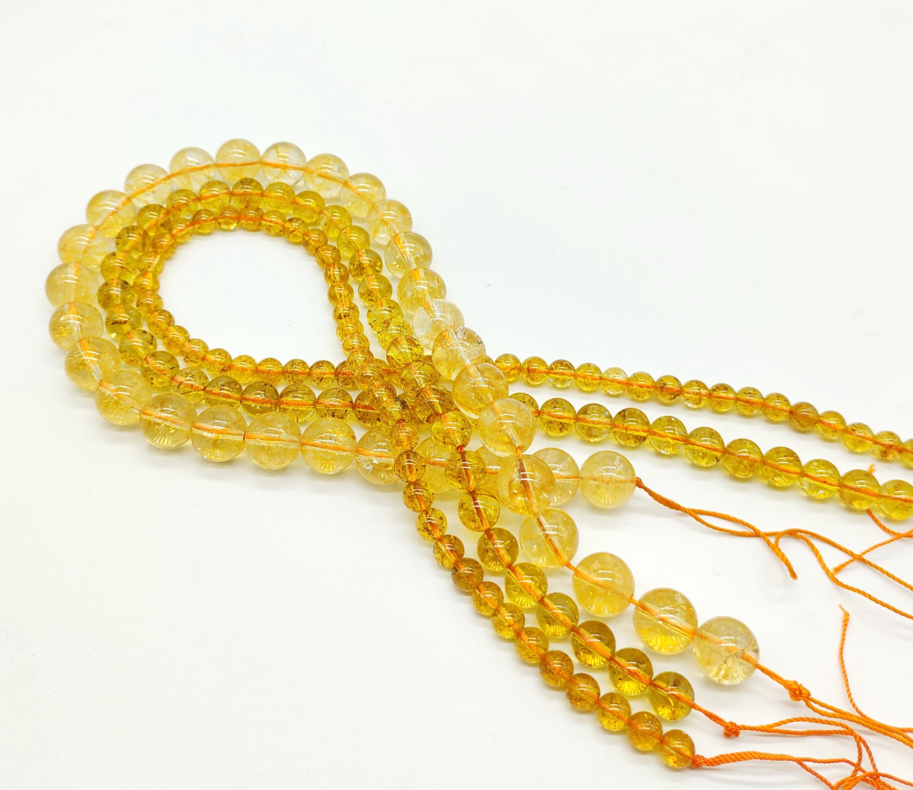 Citrine Beads 4mm,6mm,8mm,10mm,12mm.
