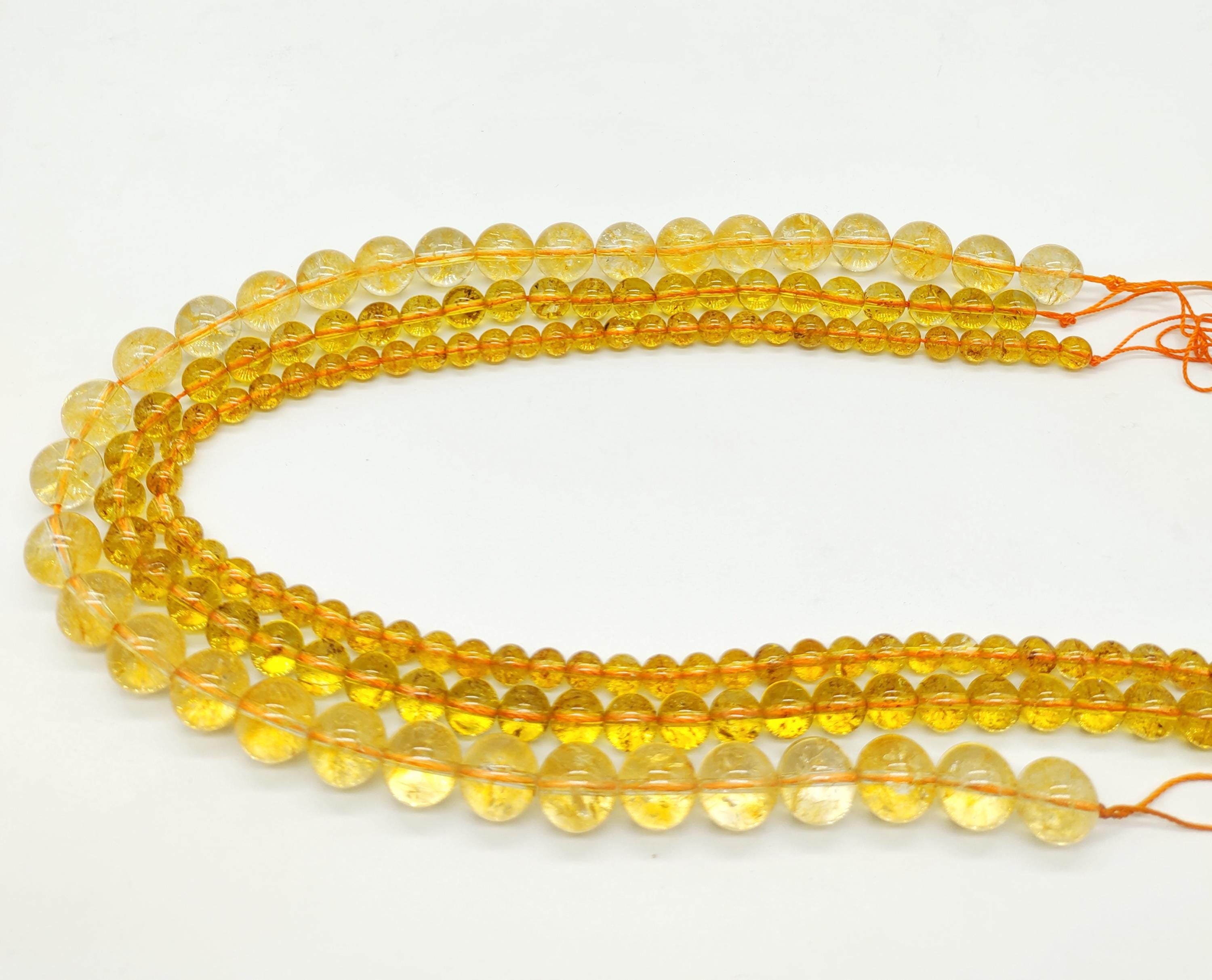 Citrine Beads 4mm,6mm,8mm,10mm,12mm.