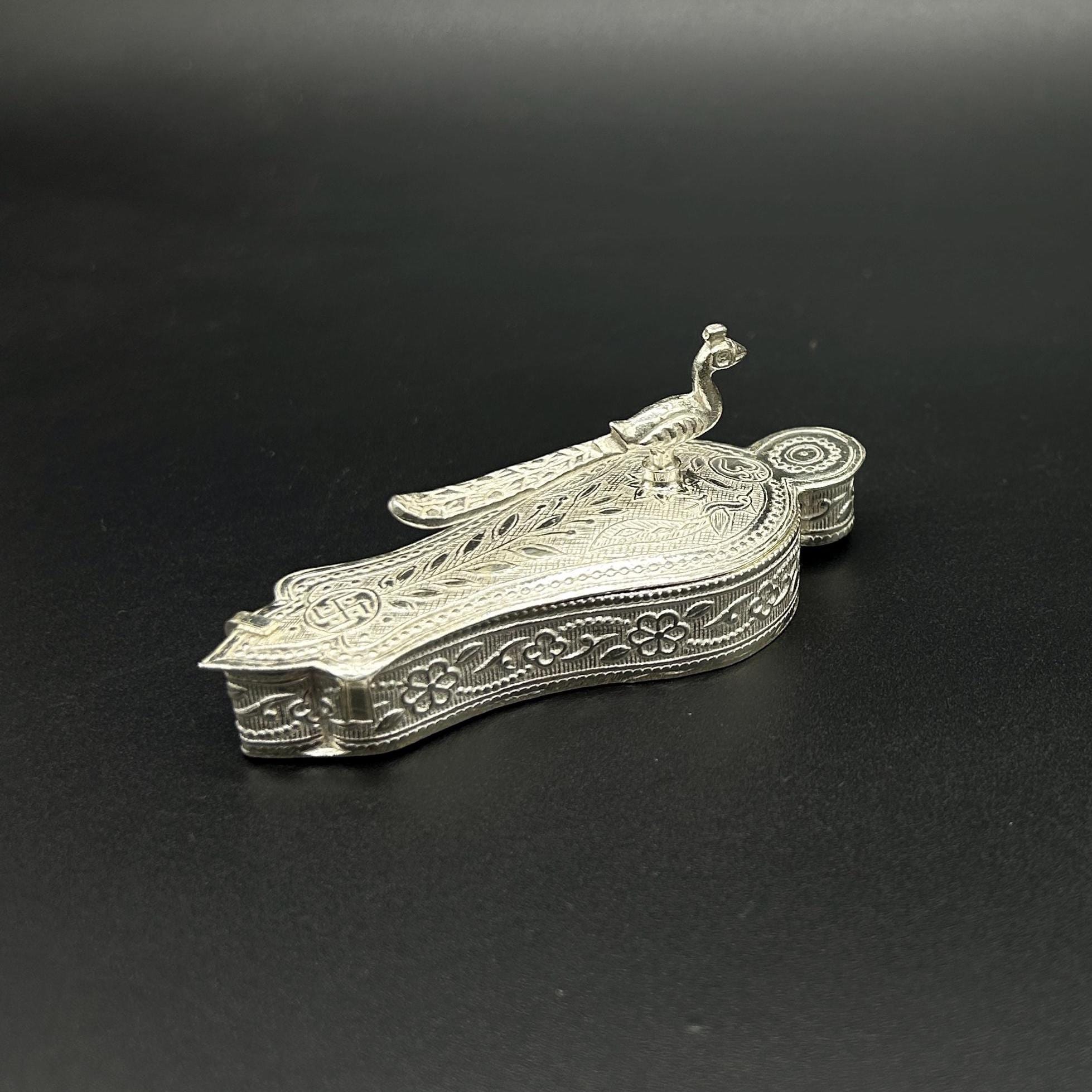 925 Sterling Silver Tilak Akshat Patra, Roli Chawal Bowl.