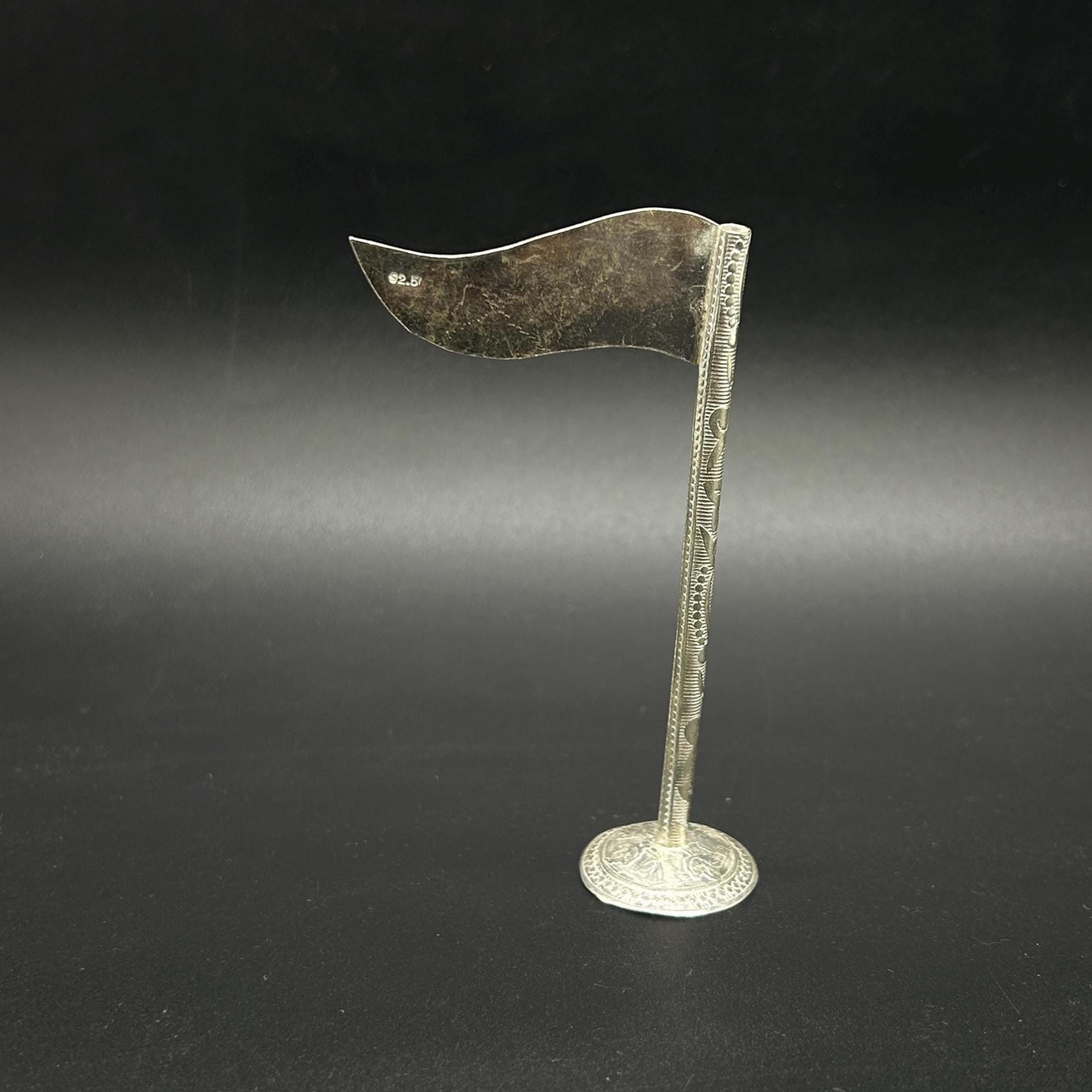 925 sterling silver handmade Shree Shyam Baba flag for home and office