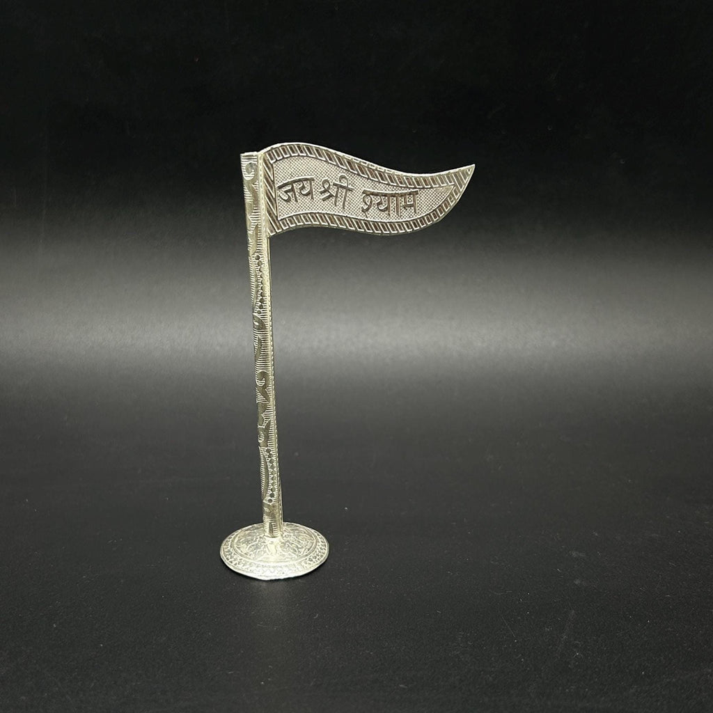 925 sterling silver handmade Shree Shyam Baba flag for home and office