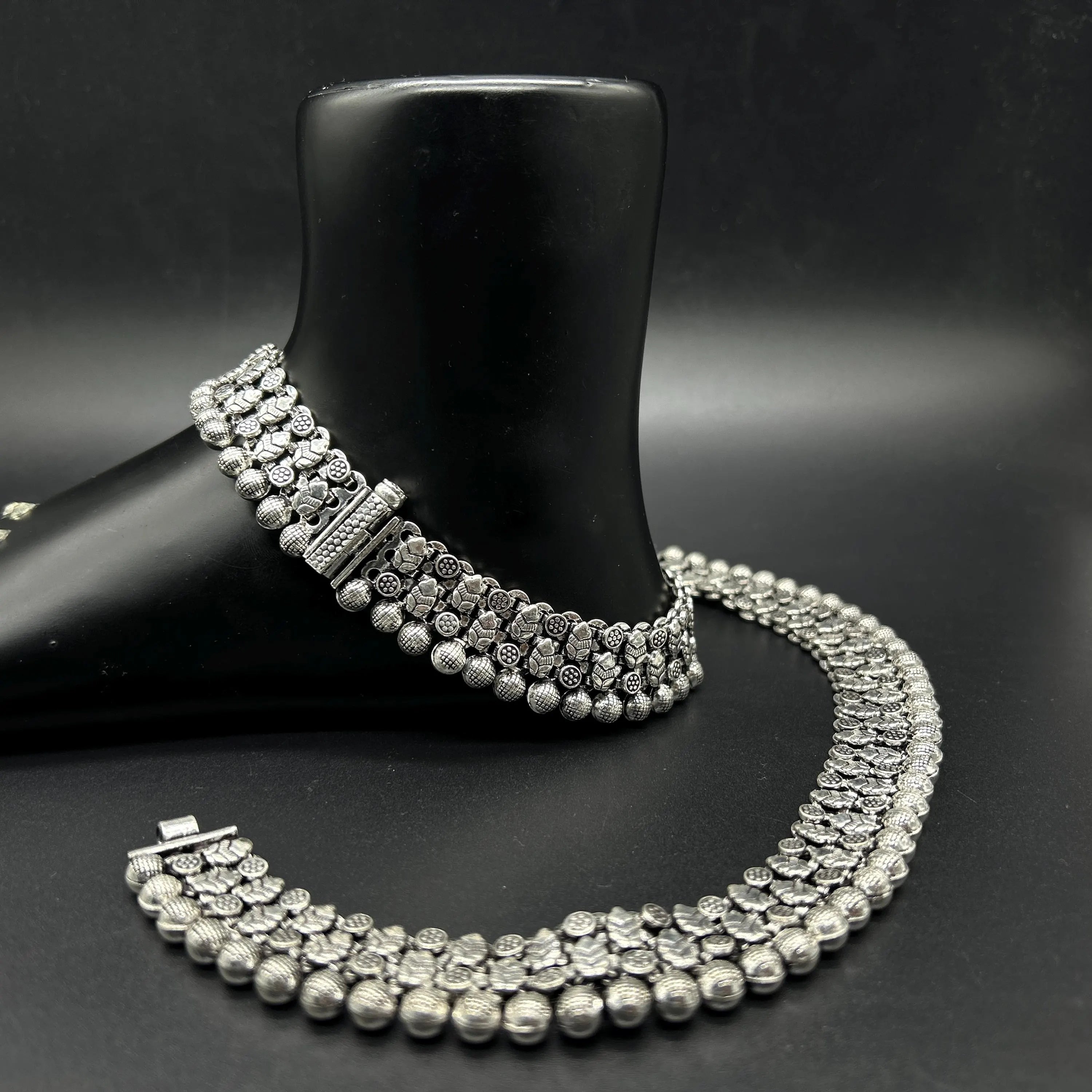 925 Sterling Silver Anklet / Silver Payal / Silver Anklet / Silver Bride Anklet / Silver Payal / Silver Designer Payal