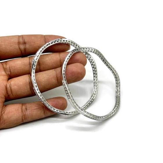 925 Sterling Silver Bangle for Girls and Women