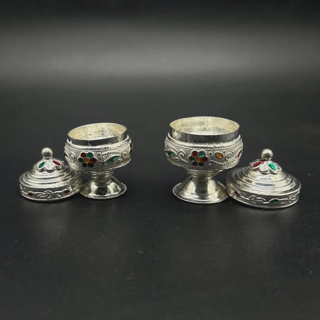 925 Sterling Silver KumKum Box / Silver Sindoor Box