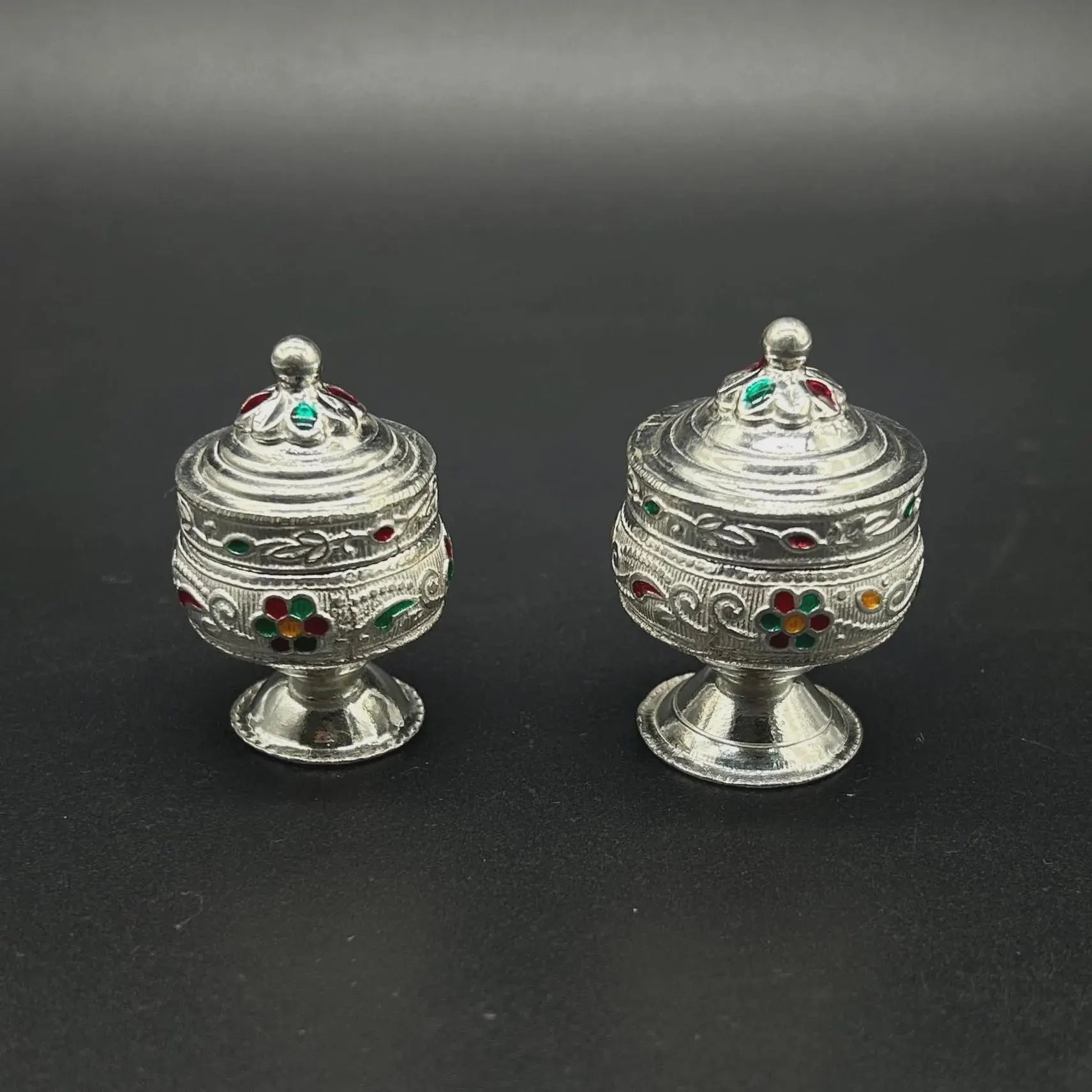 925 Sterling Silver KumKum Box / Silver Sindoor Box