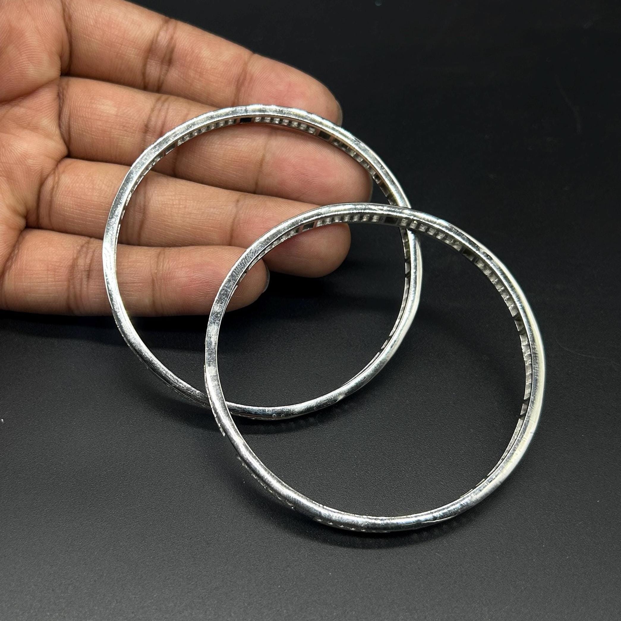 925 Sterling Silver Bangles For Girls And Woman