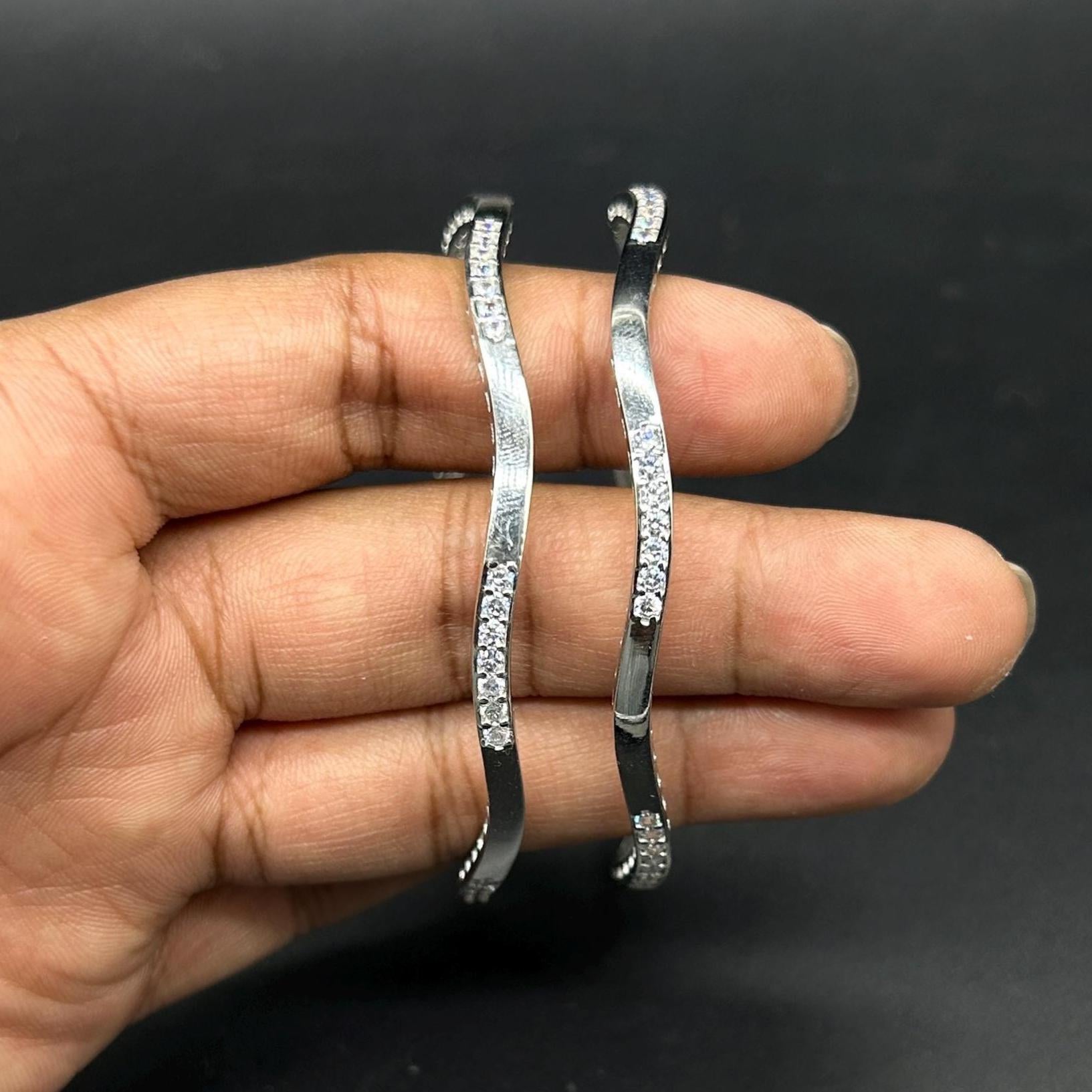 925 Sterling Silver Bangle for Girls and Women