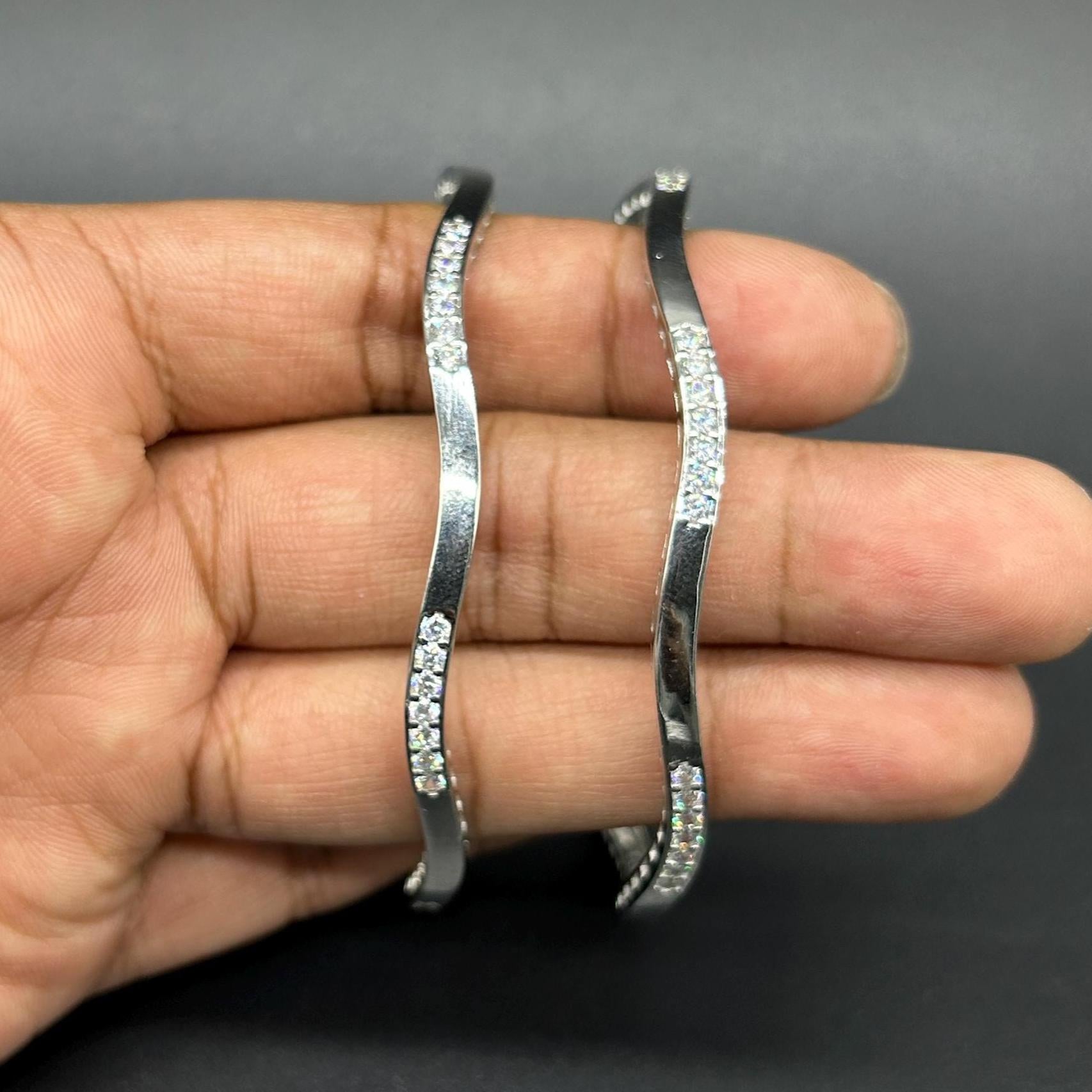 925 Sterling Silver Bangle for Girls and Women
