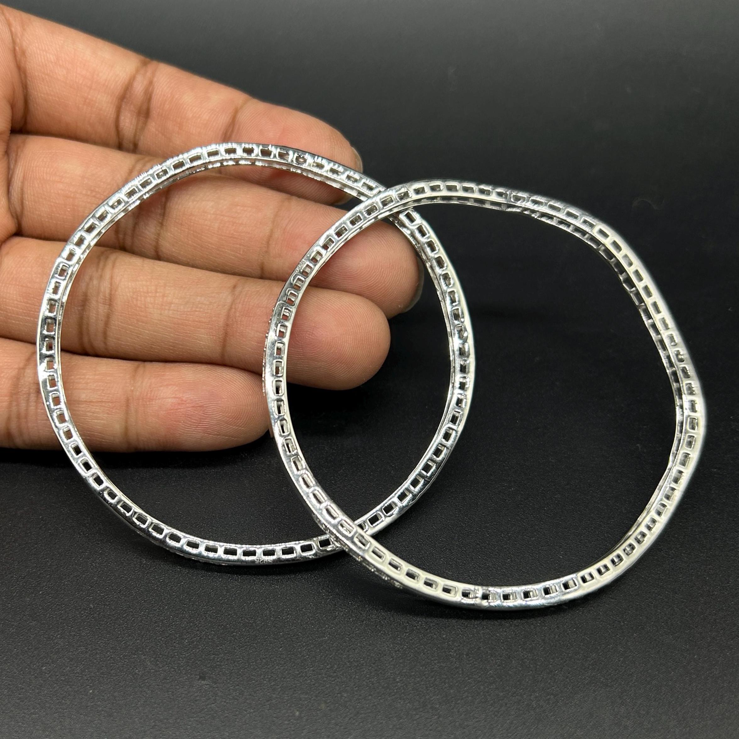 925 Sterling Silver Bangle for Girls and Women