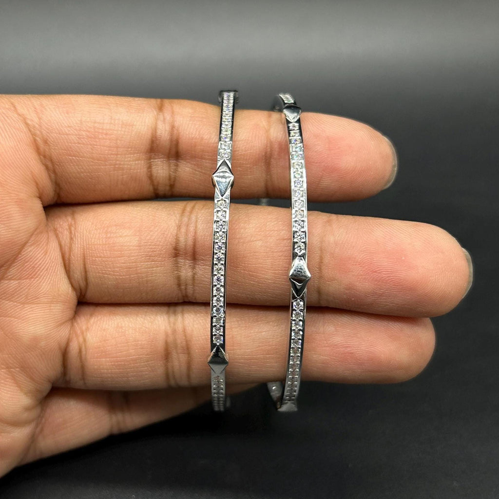 925 Sterling Silver Bangles For Girls And Women
