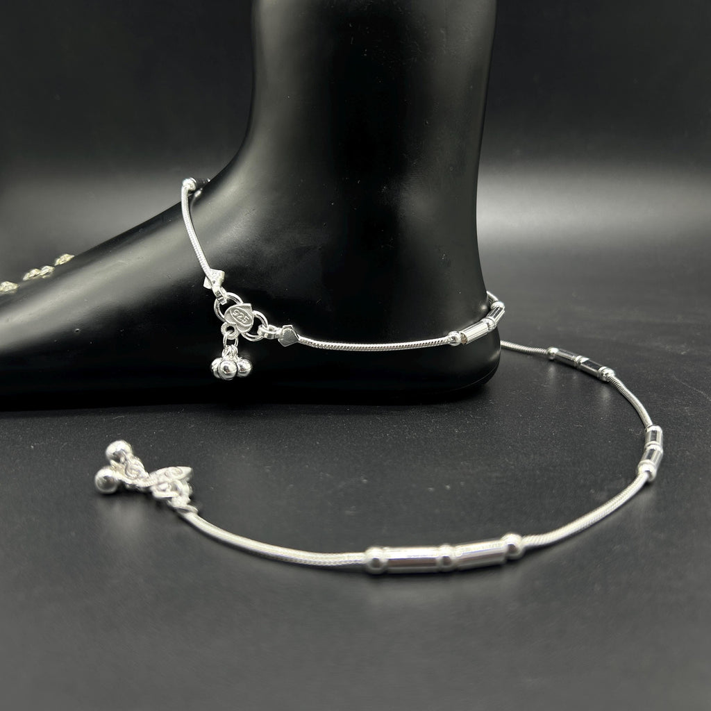 925 Sterling Silver / Silver Payal / Silver Anklet / Silver Bride Anklet / Silver Payal / Silver Designer Payal