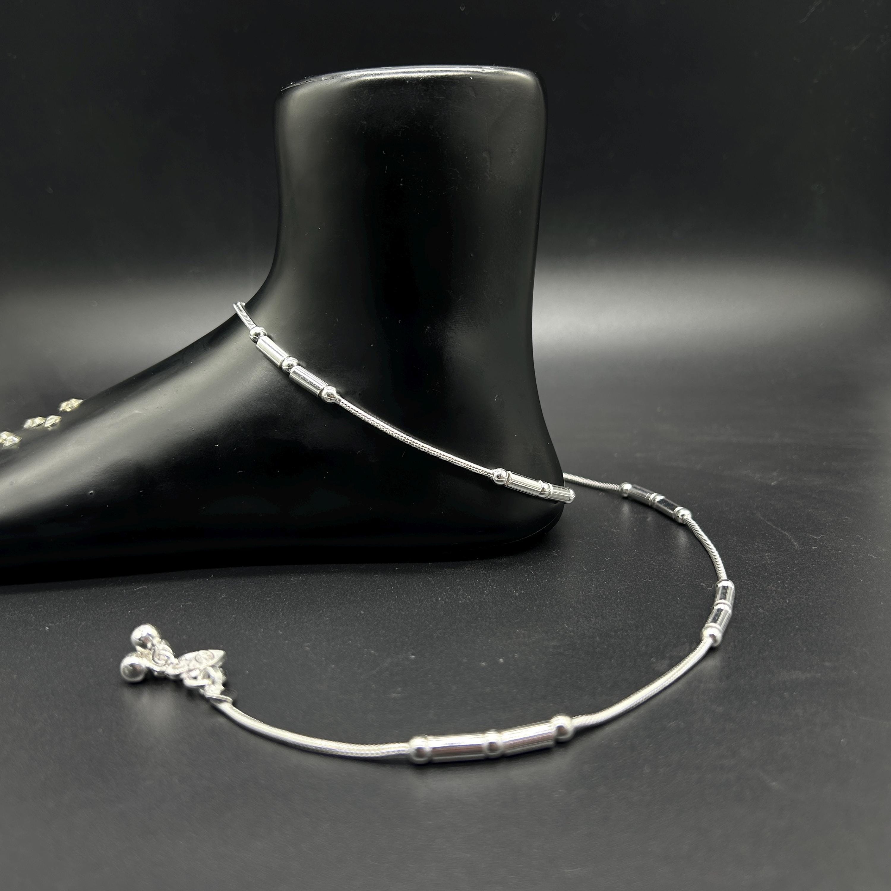 925 Sterling Silver / Silver Payal / Silver Anklet / Silver Bride Anklet / Silver Payal / Silver Designer Payal