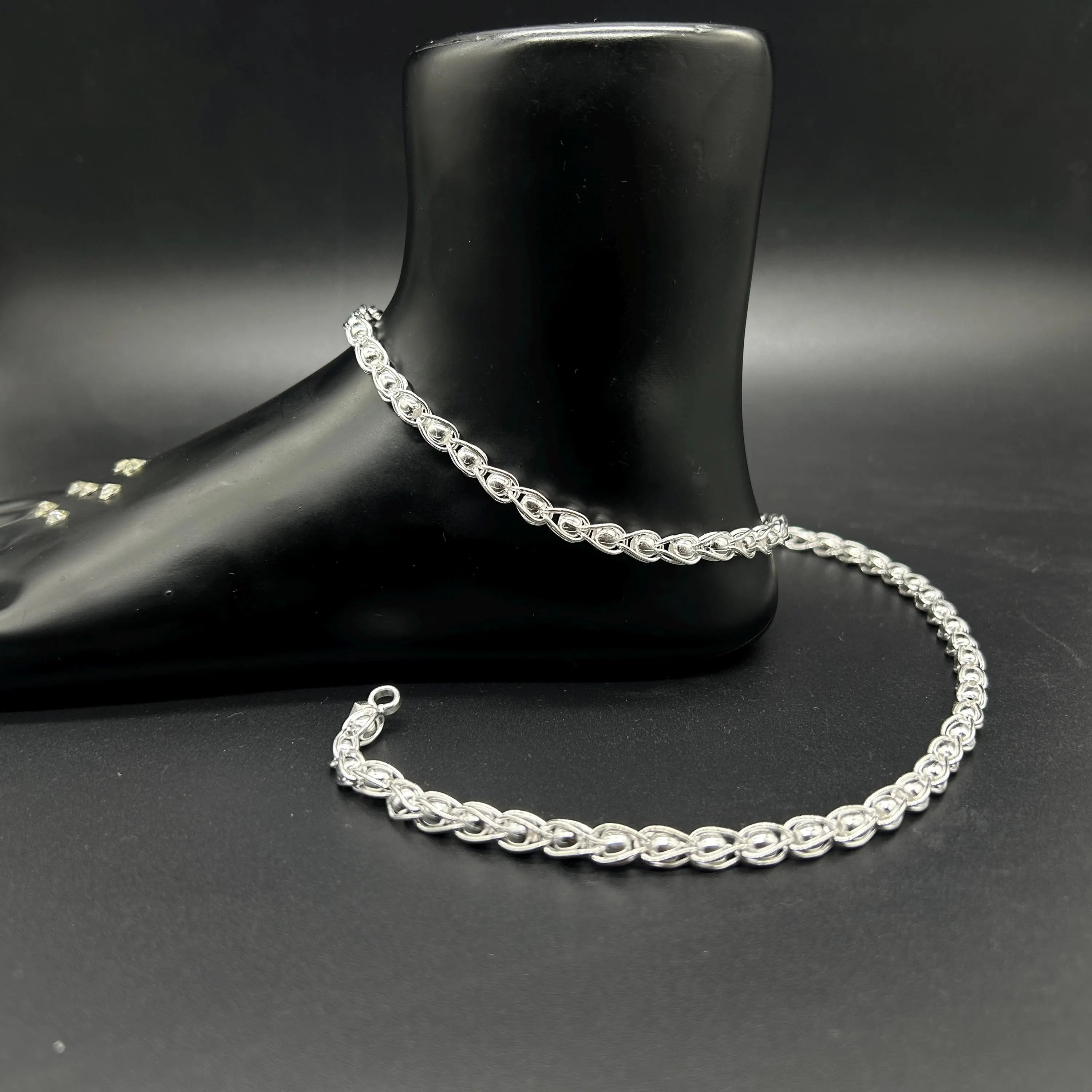 925 Sterling Silver Anklet / Silver Payal / Silver Anklet / Silver Bride Anklet / Silver Payal / Silver Designer Payal
