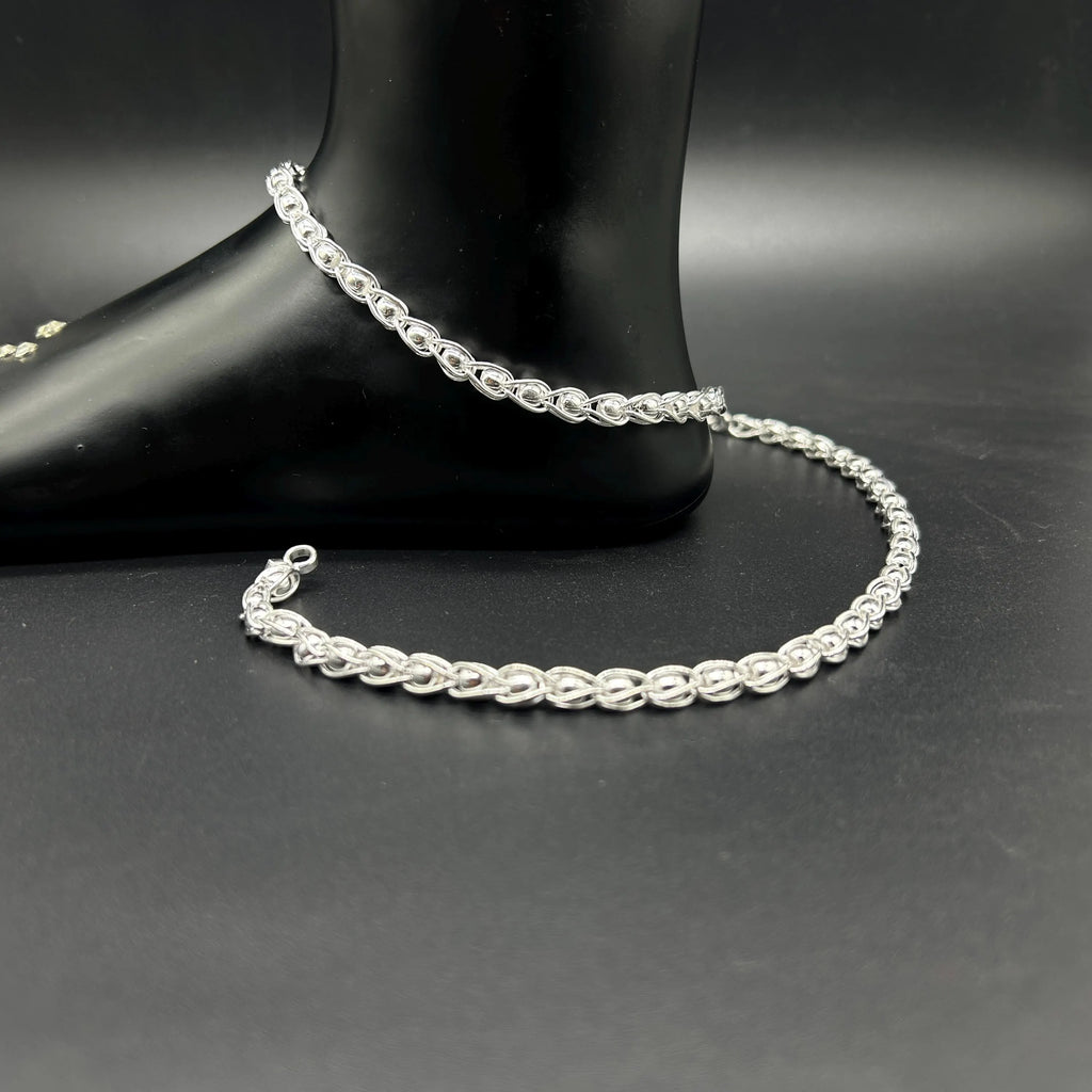 925 Sterling Silver Anklet / Silver Payal / Silver Anklet / Silver Bride Anklet / Silver Payal / Silver Designer Payal