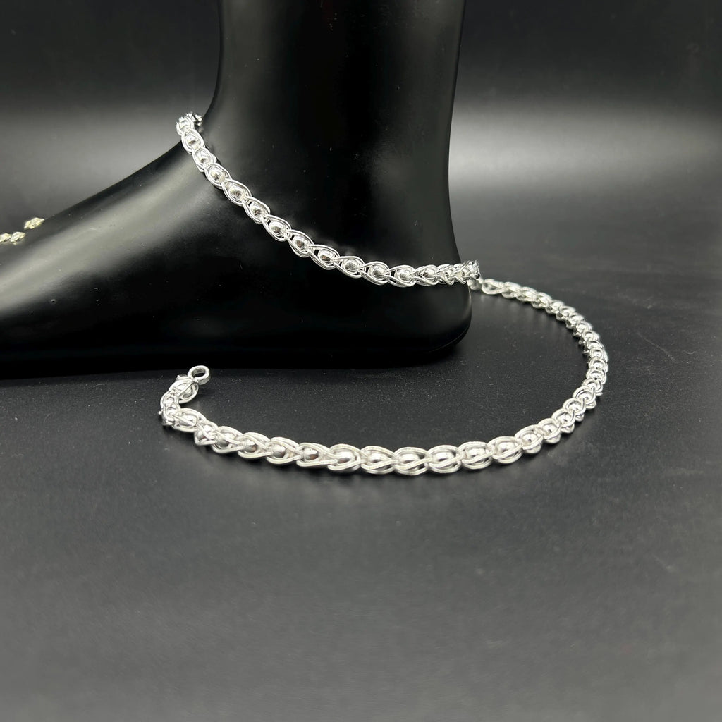 925 Sterling Silver Anklet / Silver Payal / Silver Anklet / Silver Bride Anklet / Silver Payal / Silver Designer Payal