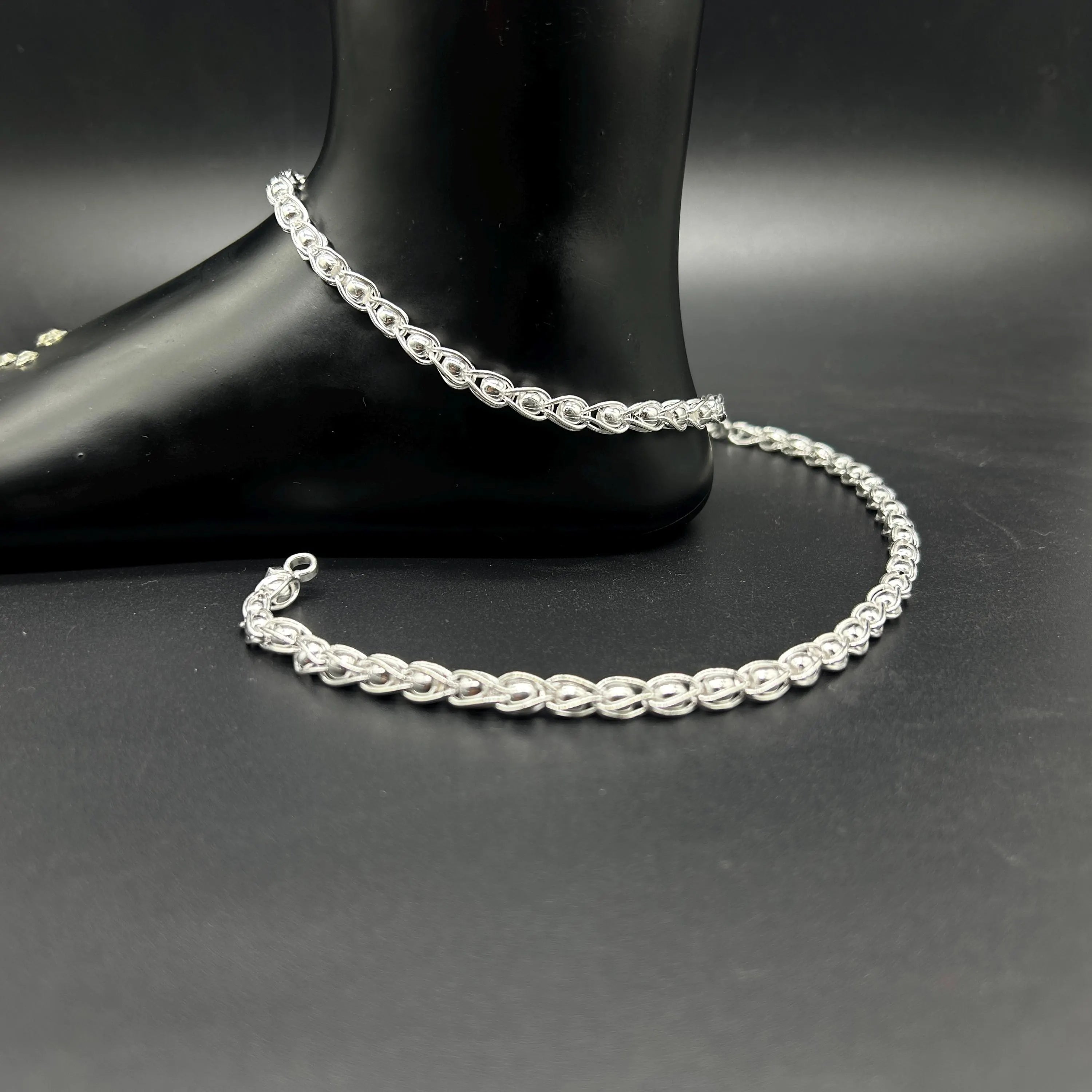 925 Sterling Silver Anklet / Silver Payal / Silver Anklet / Silver Bride Anklet / Silver Payal / Silver Designer Payal