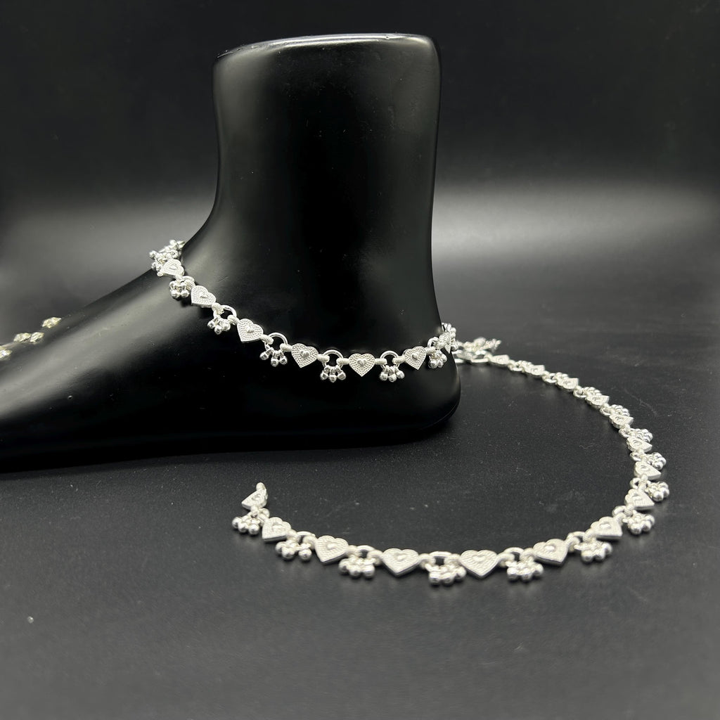 925 Sterling Silver Anklet / Silver Payal / Silver Anklet / Silver Bride Anklet / Silver Payal / Silver Designer Payal