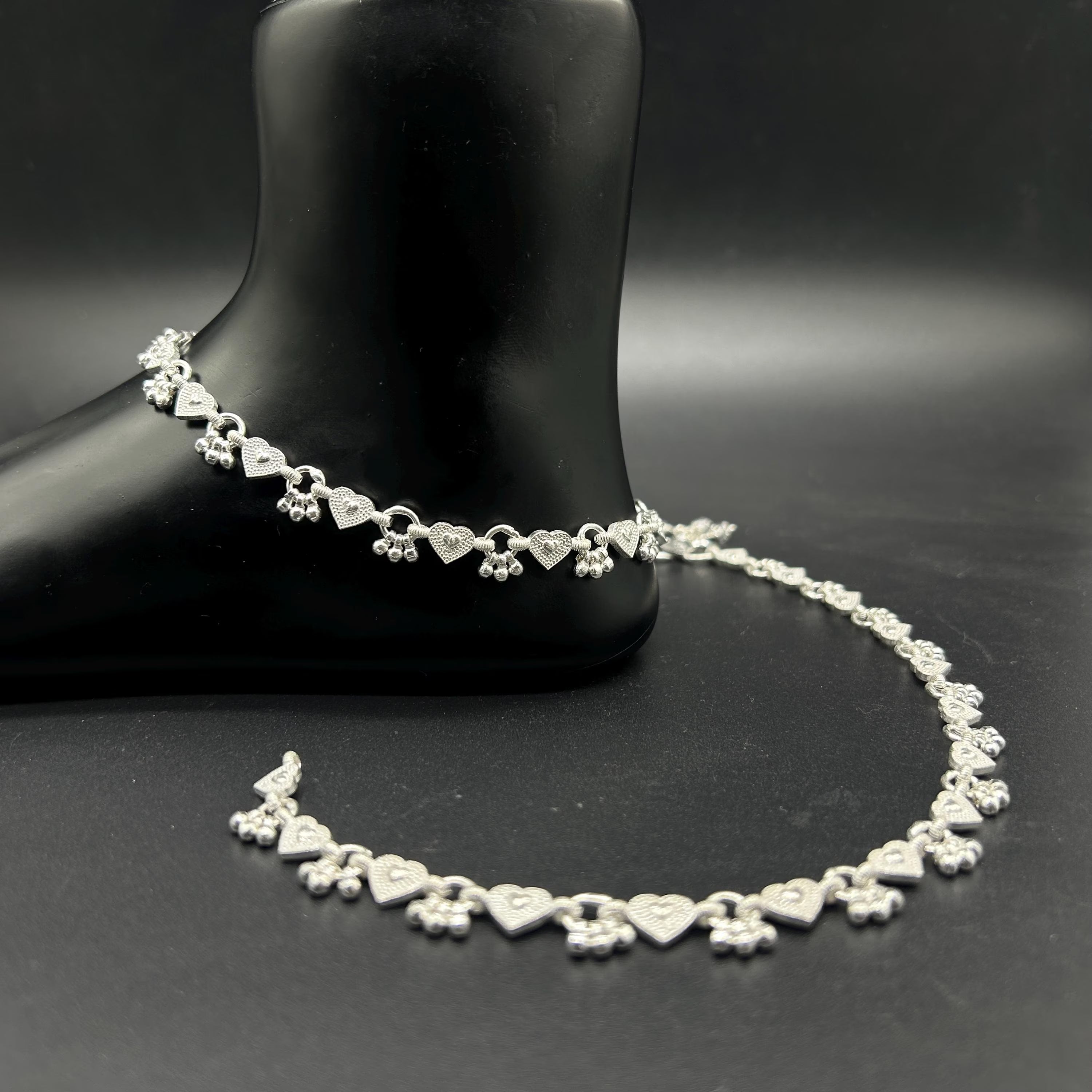 925 Sterling Silver Anklet / Silver Payal / Silver Anklet / Silver Bride Anklet / Silver Payal / Silver Designer Payal