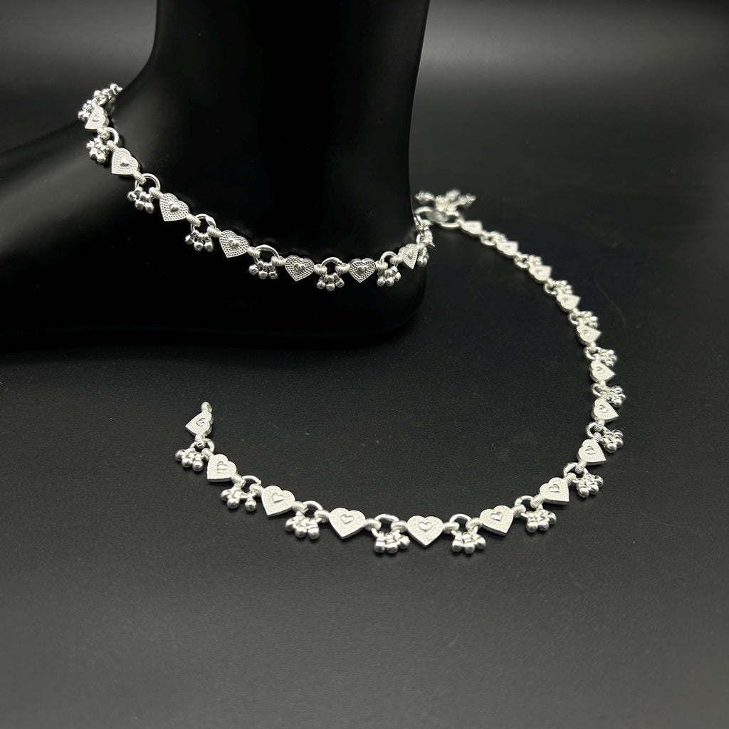 925 Sterling Silver Anklet / Silver Payal / Silver Anklet / Silver Bride Anklet / Silver Payal / Silver Designer Payal