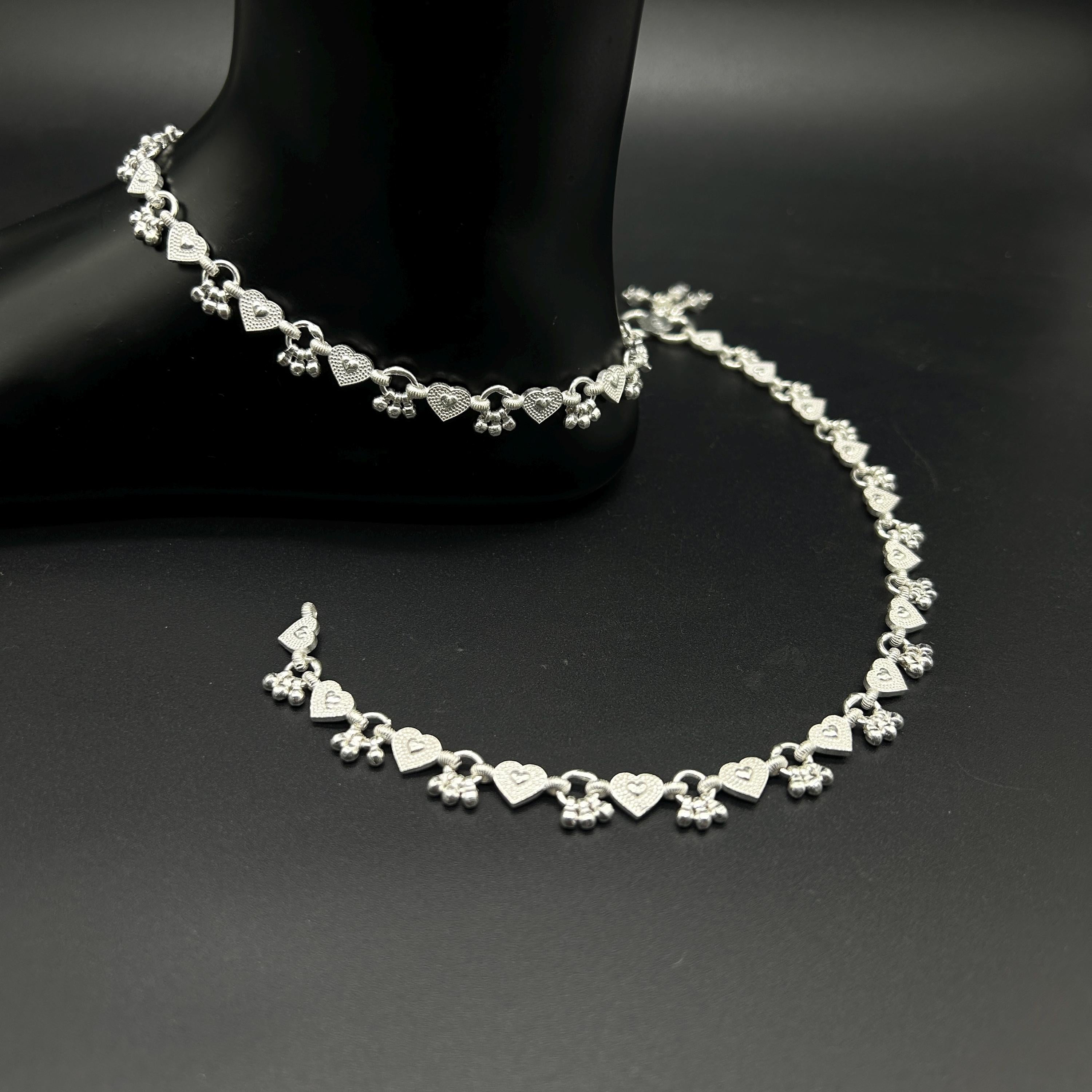 925 Sterling Silver Anklet / Silver Payal / Silver Anklet / Silver Bride Anklet / Silver Payal / Silver Designer Payal
