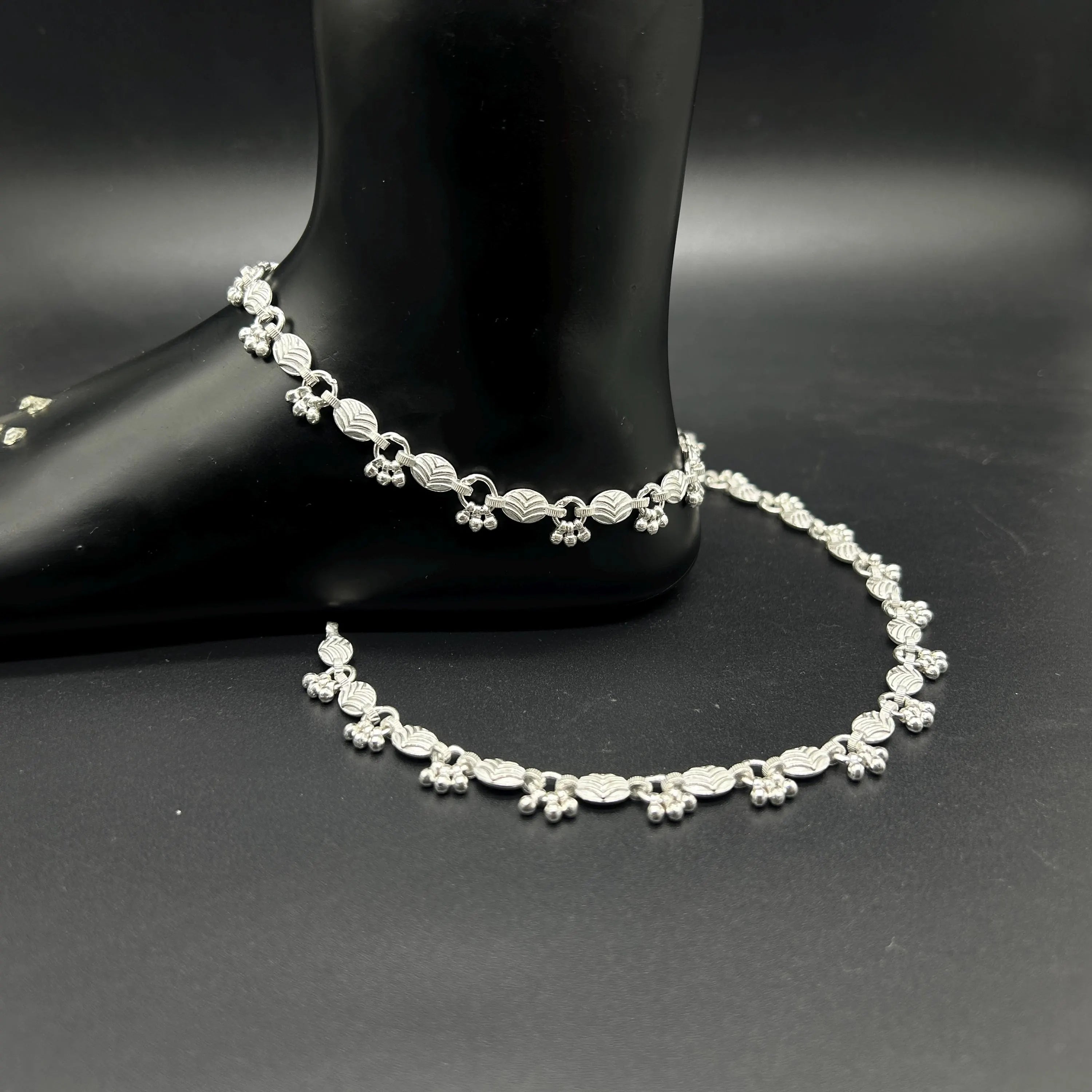 925 Sterling Silver Anklet / Silver Payal / Silver Anklet / Silver Bride Anklet / Silver Payal / Silver Designer Payal