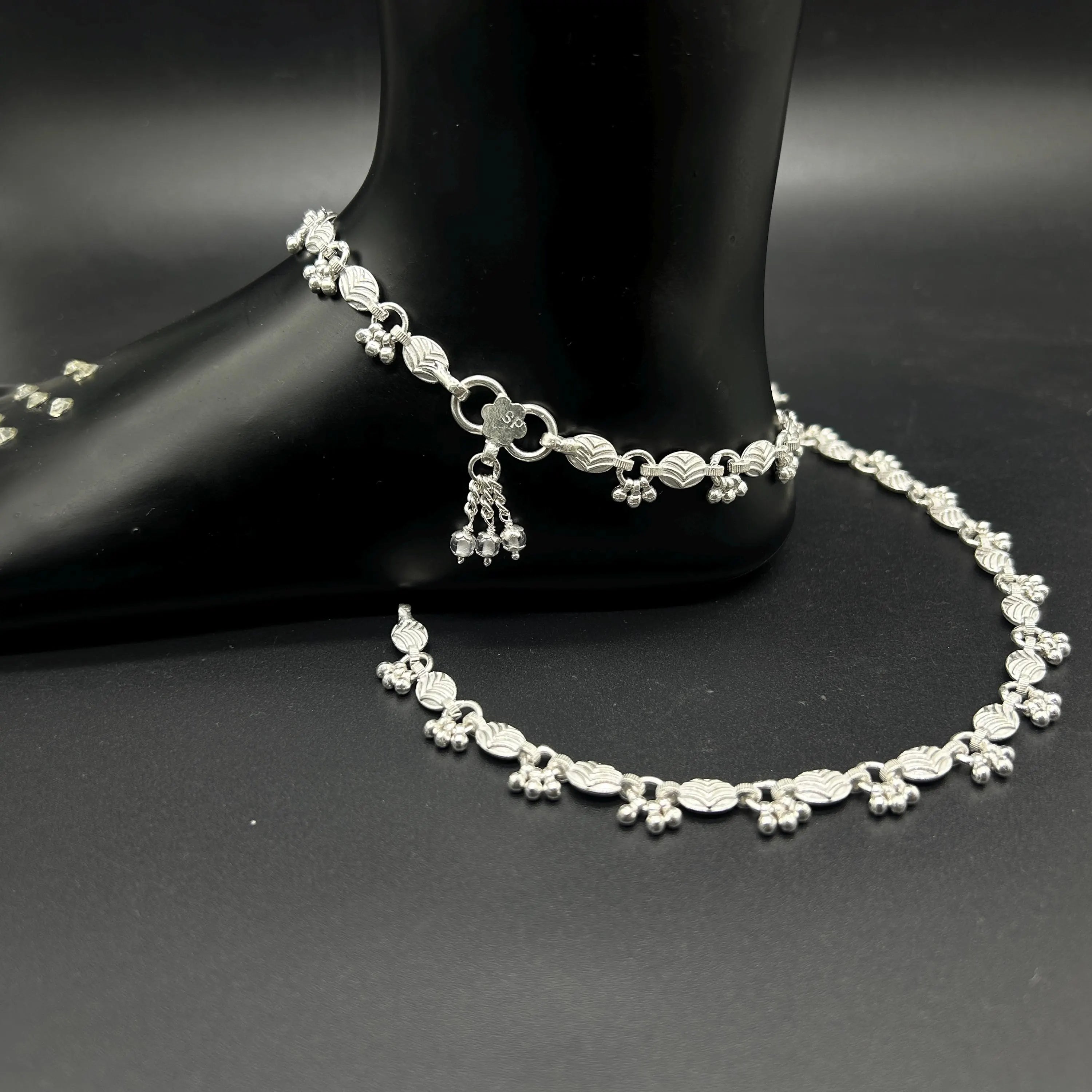 925 Sterling Silver Anklet / Silver Payal / Silver Anklet / Silver Bride Anklet / Silver Payal / Silver Designer Payal