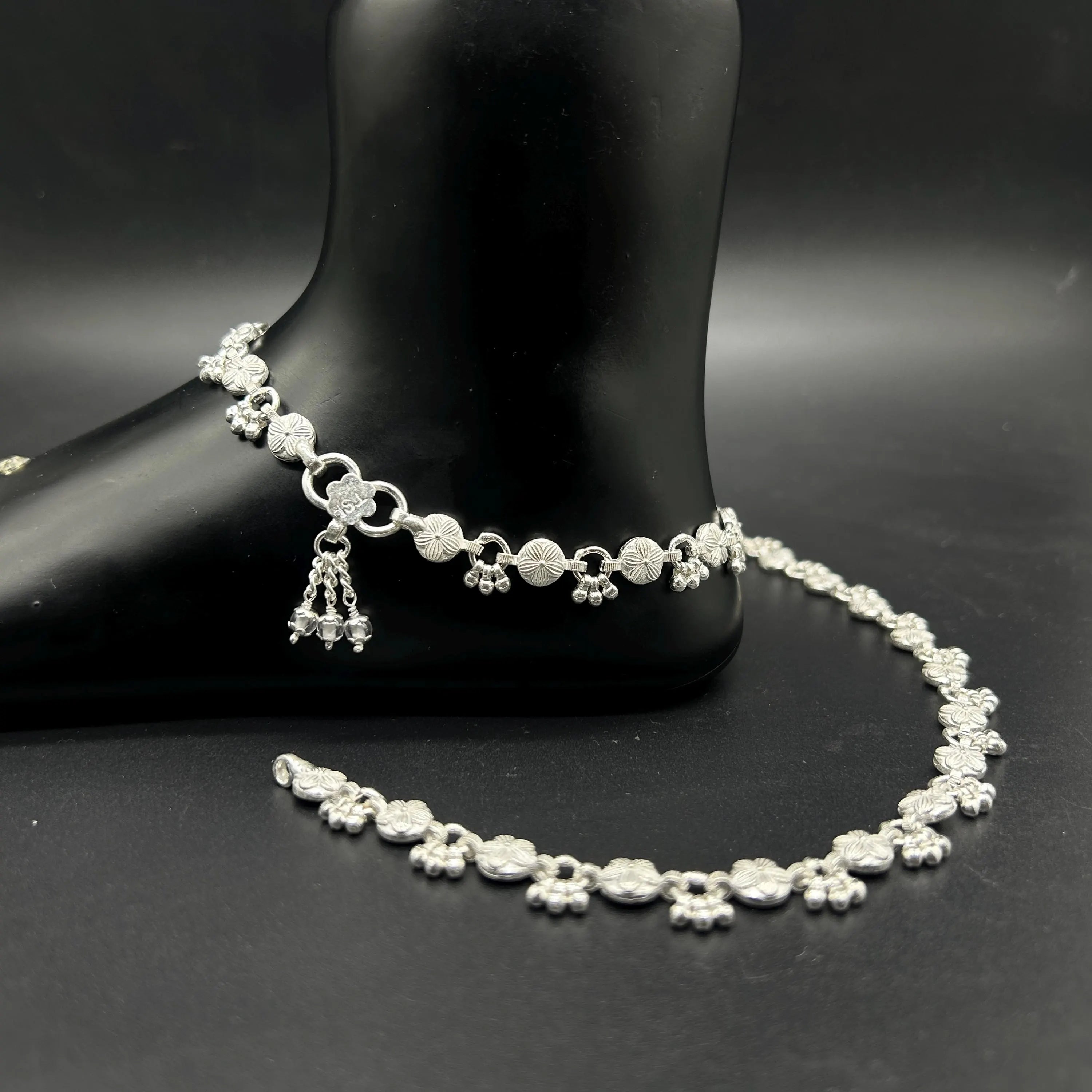 925 Sterling Silver Anklet / Silver Payal / Silver Anklet / Silver Bride Anklet / Silver Payal / Silver Designer Payal