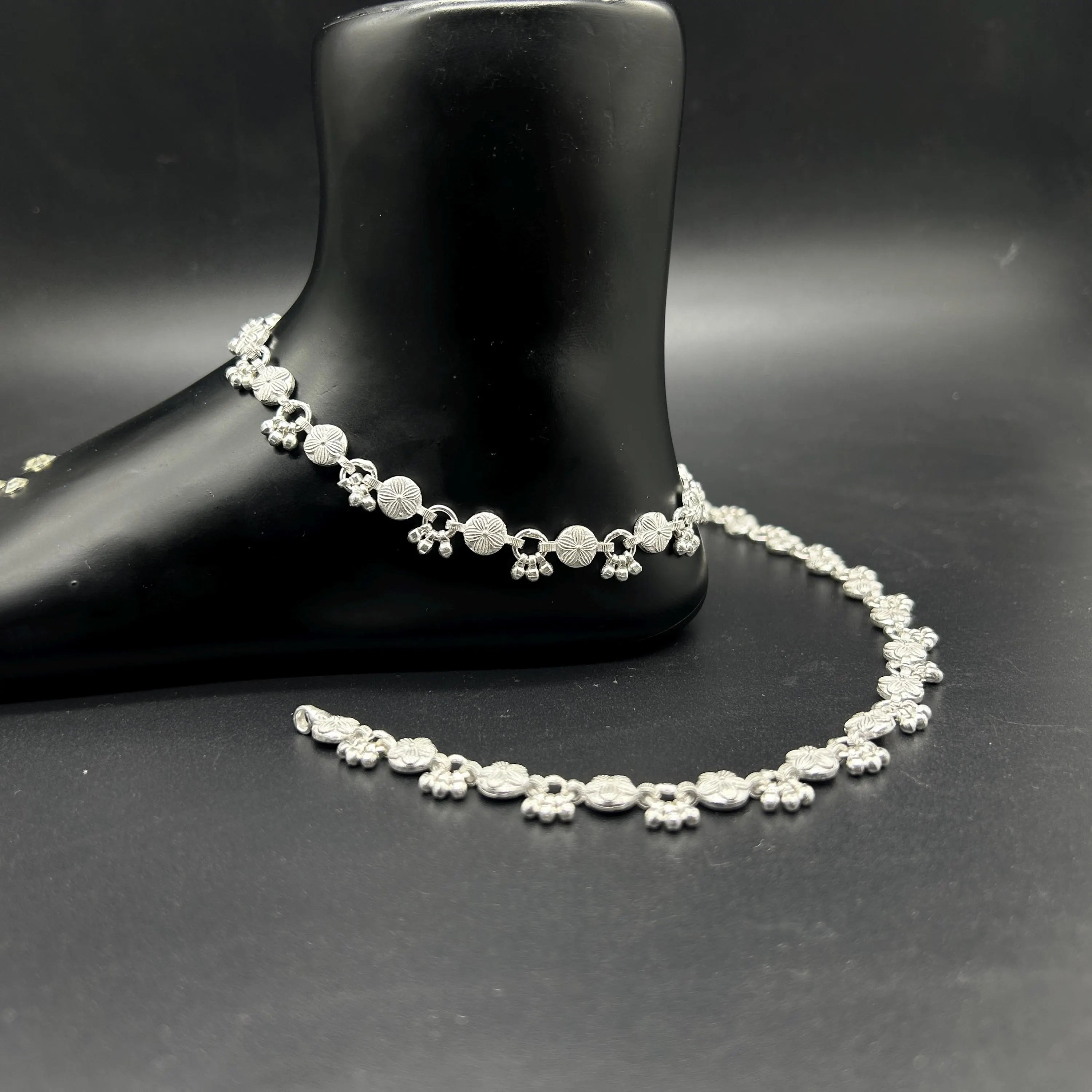 925 Sterling Silver Anklet / Silver Payal / Silver Anklet / Silver Bride Anklet / Silver Payal / Silver Designer Payal