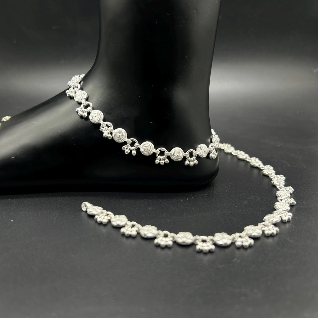 925 Sterling Silver Anklet / Silver Payal / Silver Anklet / Silver Bride Anklet / Silver Payal / Silver Designer Payal