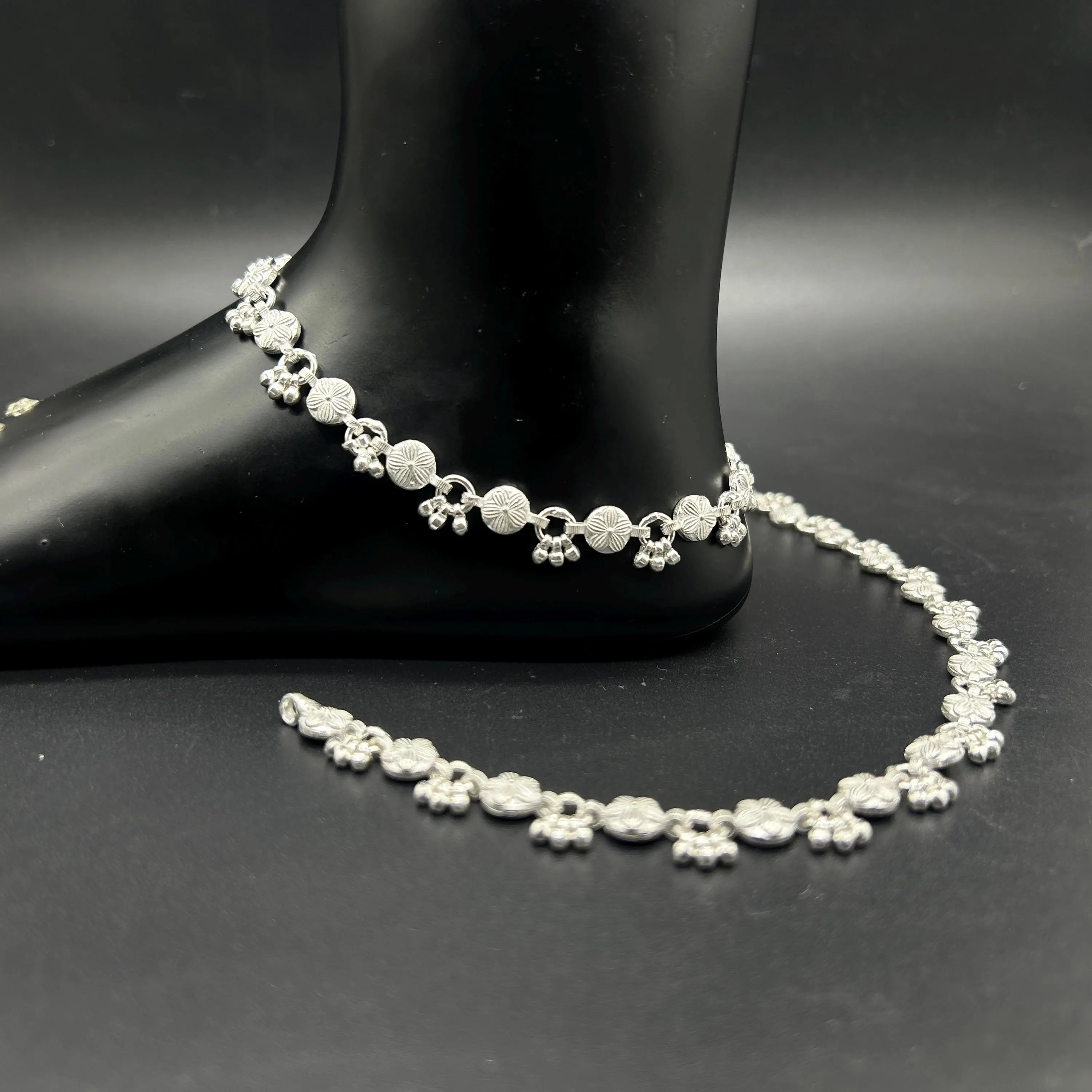 925 Sterling Silver Anklet / Silver Payal / Silver Anklet / Silver Bride Anklet / Silver Payal / Silver Designer Payal