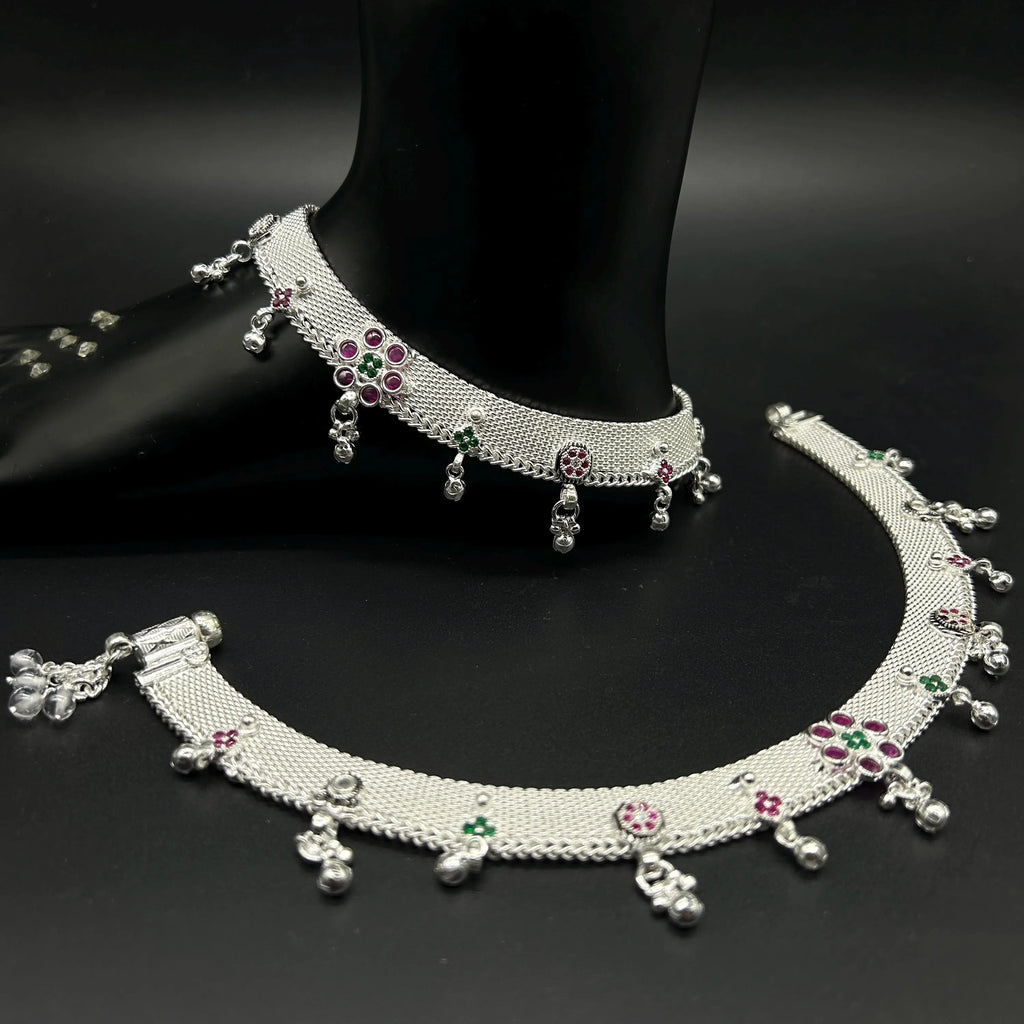 925 Sterling Silver Anklet / Silver Payal / Silver Anklet / Silver Bride Anklet / Silver Payal / Silver Designer Payal
