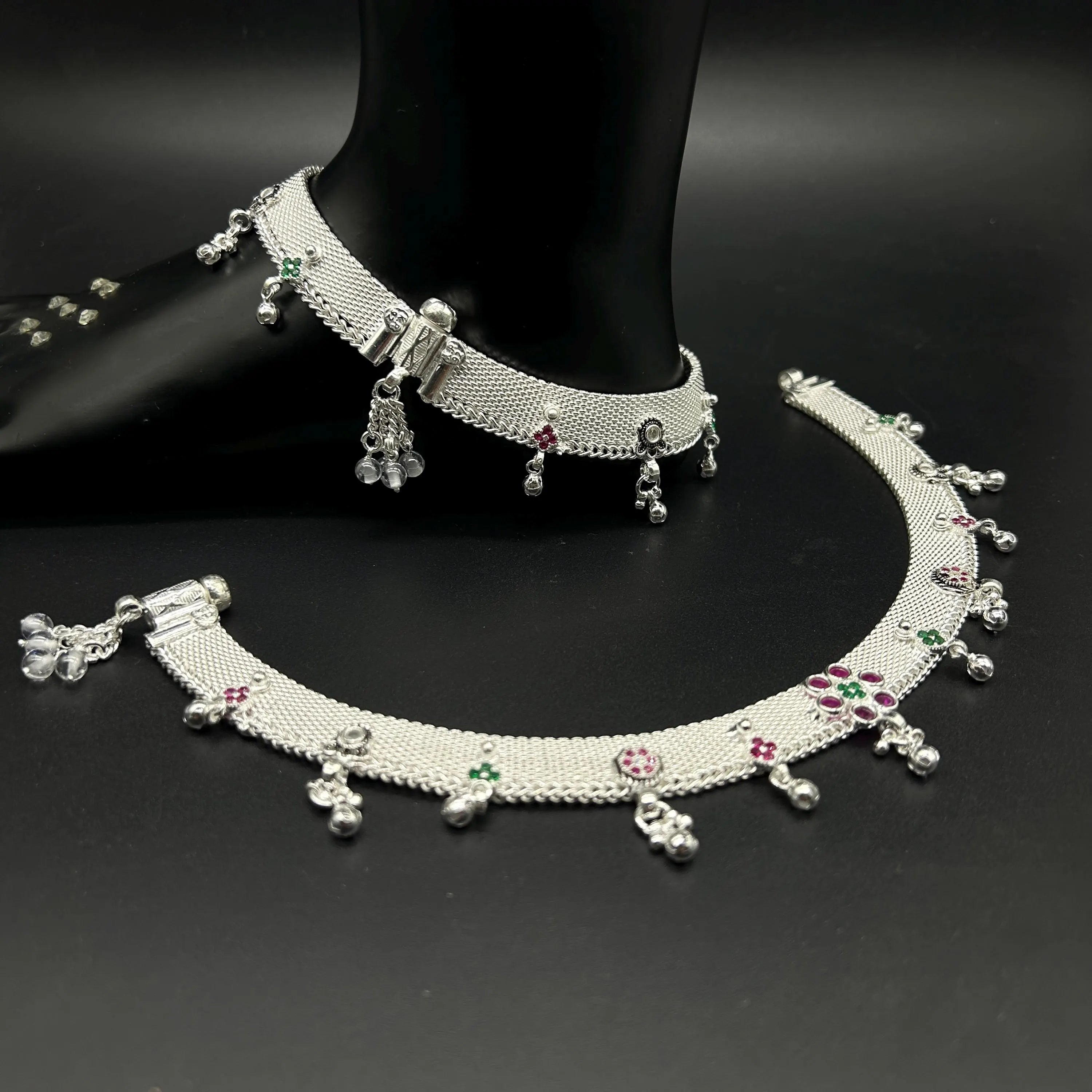 925 Sterling Silver Anklet / Silver Payal / Silver Anklet / Silver Bride Anklet / Silver Payal / Silver Designer Payal